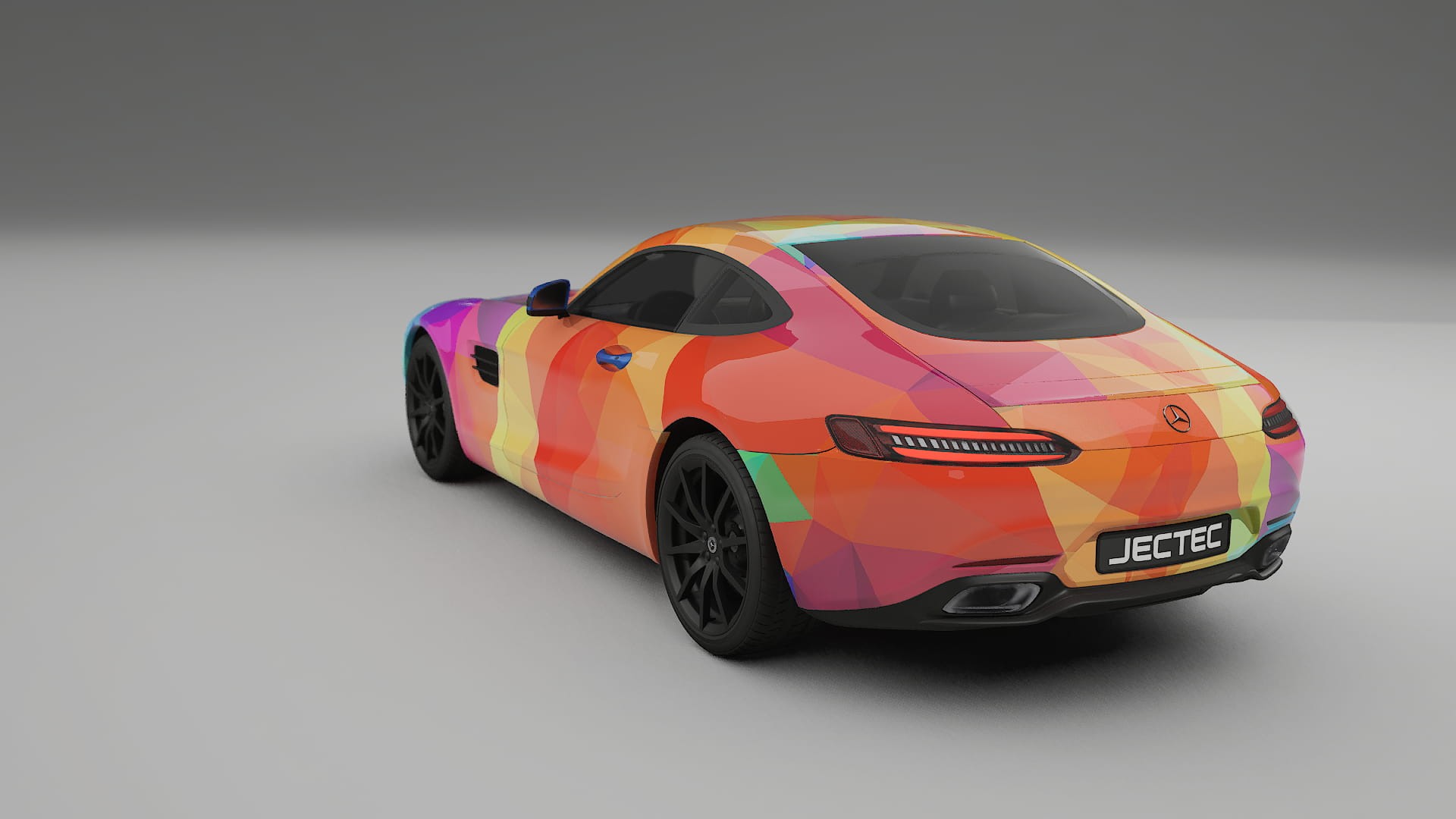 Mercedes AMG GT C190 Coupe VECTOR VIBE – Design-Wrap PPF-Kit aus bedruckbarer Polyurethanfolie