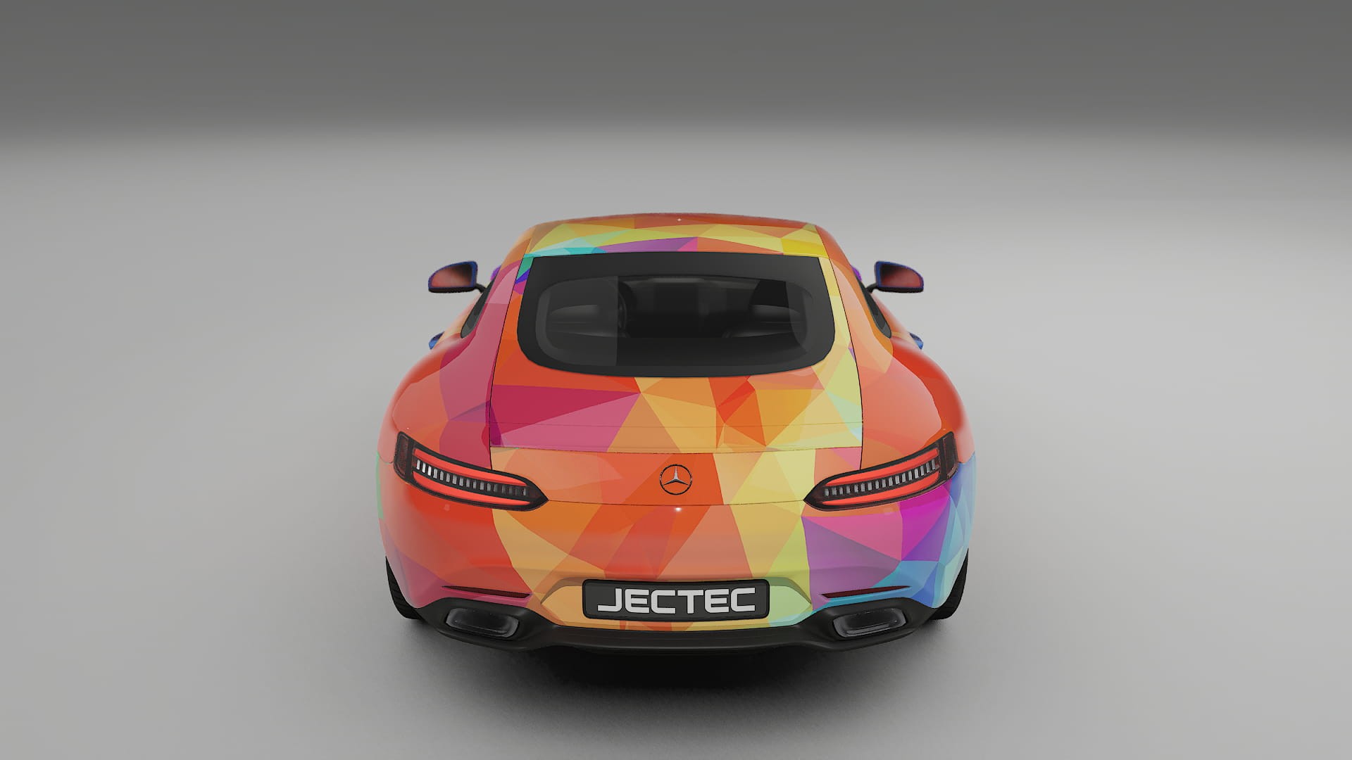 Mercedes AMG GT C190 Coupe VECTOR VIBE – Design-Wrap PPF-Kit aus bedruckbarer Polyurethanfolie