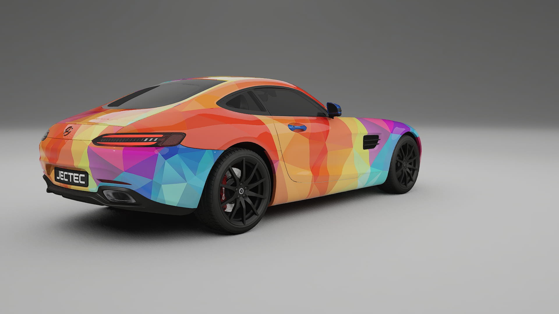 Mercedes AMG GT C190 Coupe VECTOR VIBE – Design-Wrap PPF-Kit aus bedruckbarer Polyurethanfolie
