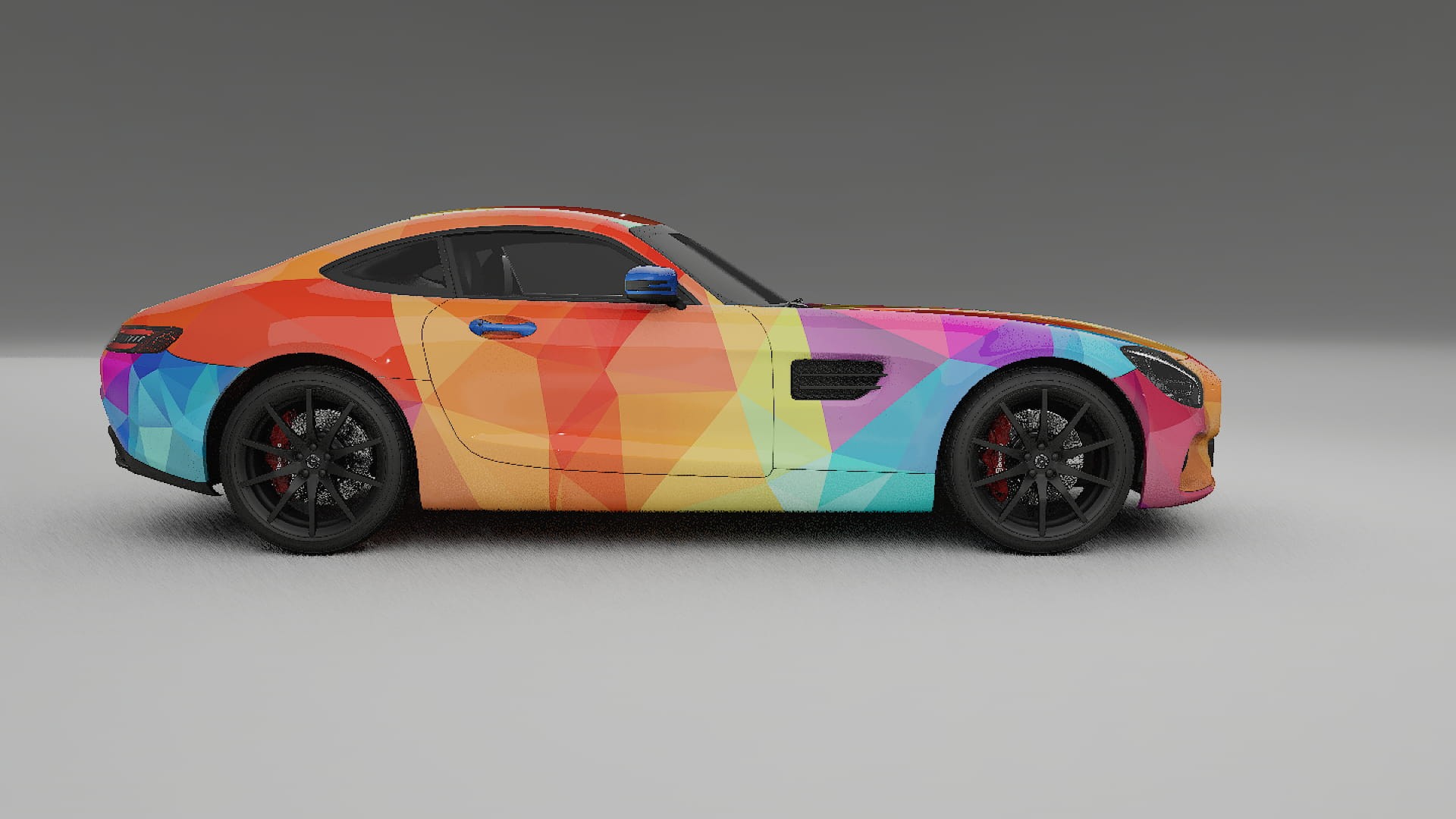 Mercedes AMG GT C190 Coupe VECTOR VIBE – Design-Wrap PPF-Kit aus bedruckbarer Polyurethanfolie