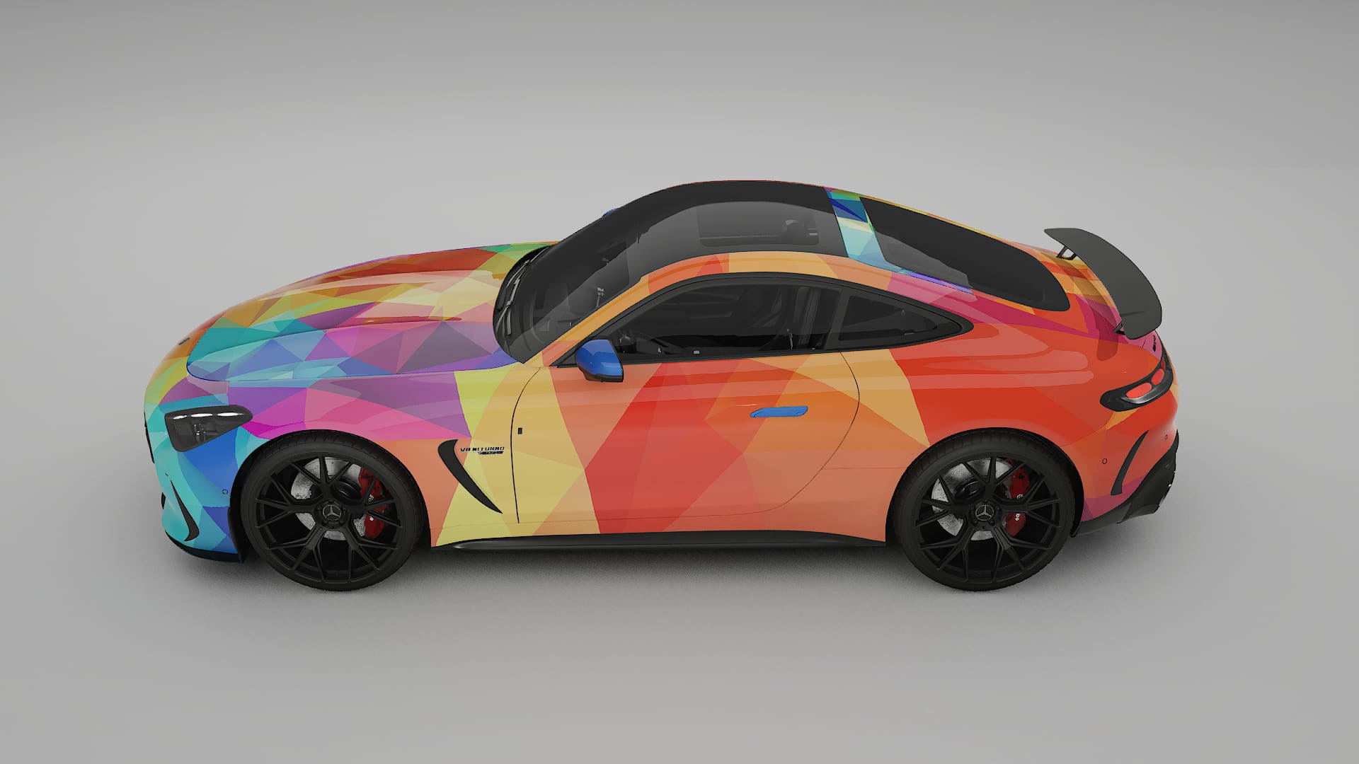Mercedes AMG GT Coupe C192 VECTOR VIBE – Design-Wrap PPF-Kit aus bedruckbarer Polyurethanfolie