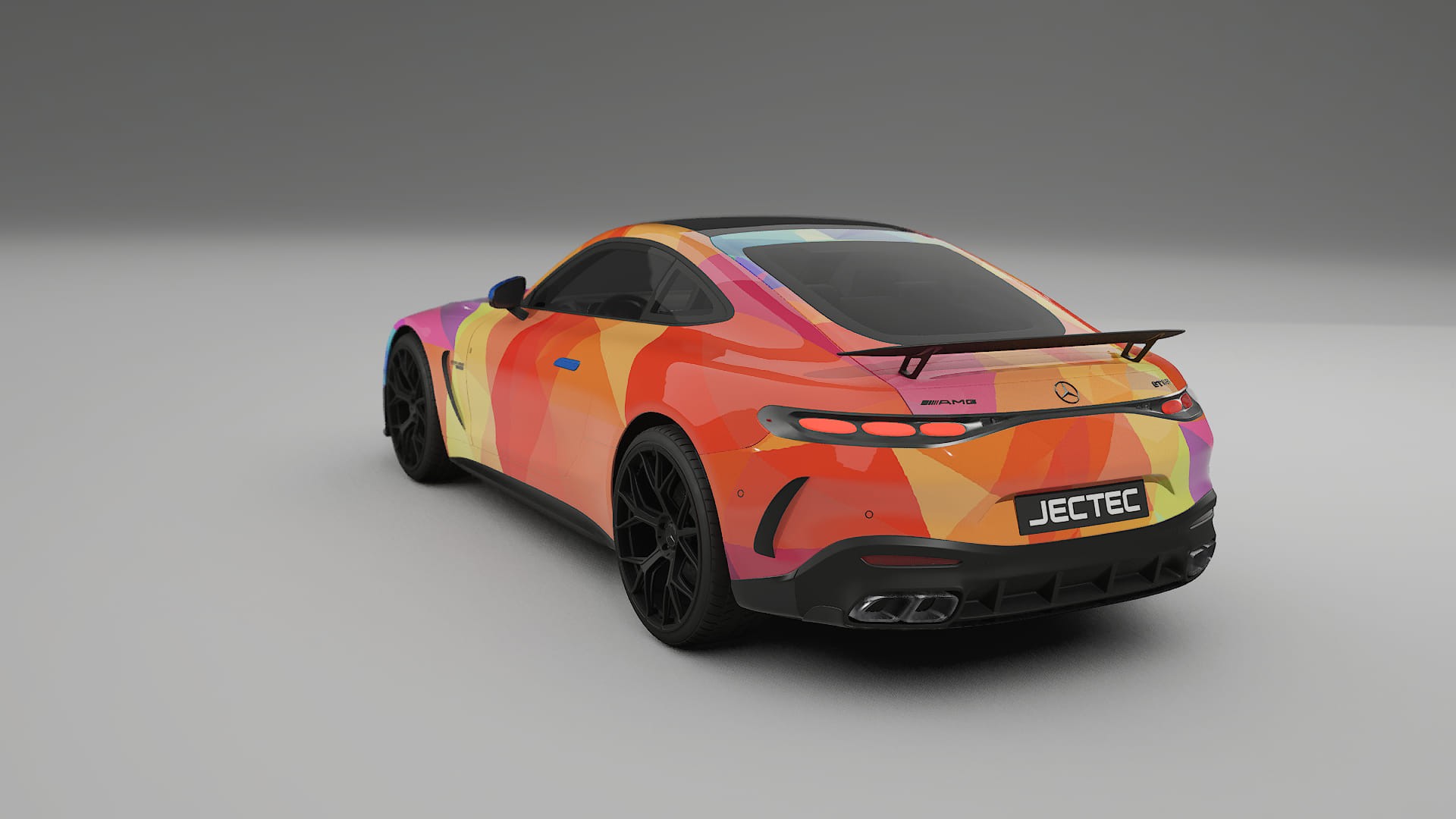 Mercedes AMG GT Coupe C192 VECTOR VIBE – Design-Wrap PPF-Kit aus bedruckbarer Polyurethanfolie