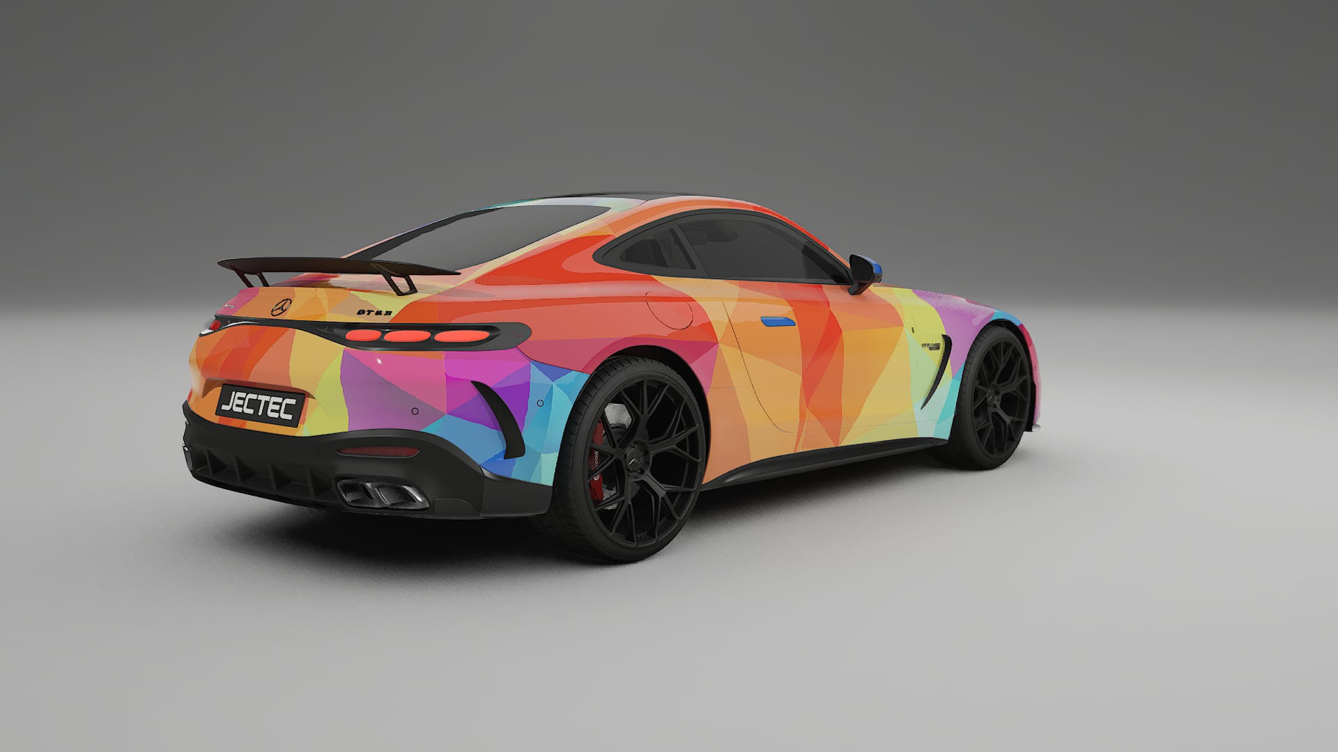 Mercedes AMG GT Coupe C192 VECTOR VIBE – Design-Wrap PPF-Kit aus bedruckbarer Polyurethanfolie