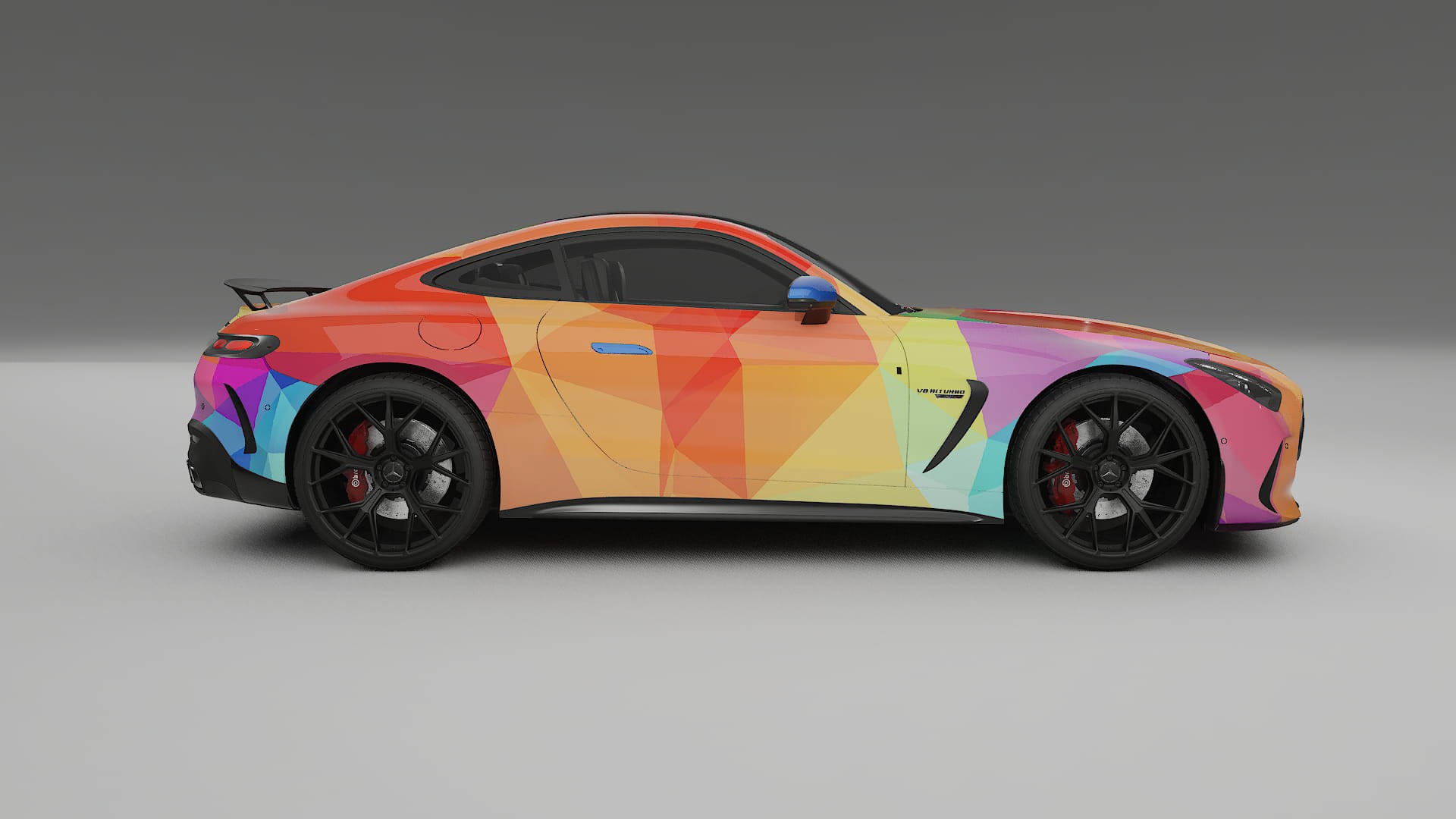 Mercedes AMG GT Coupe C192 VECTOR VIBE – Design-Wrap PPF-Kit aus bedruckbarer Polyurethanfolie