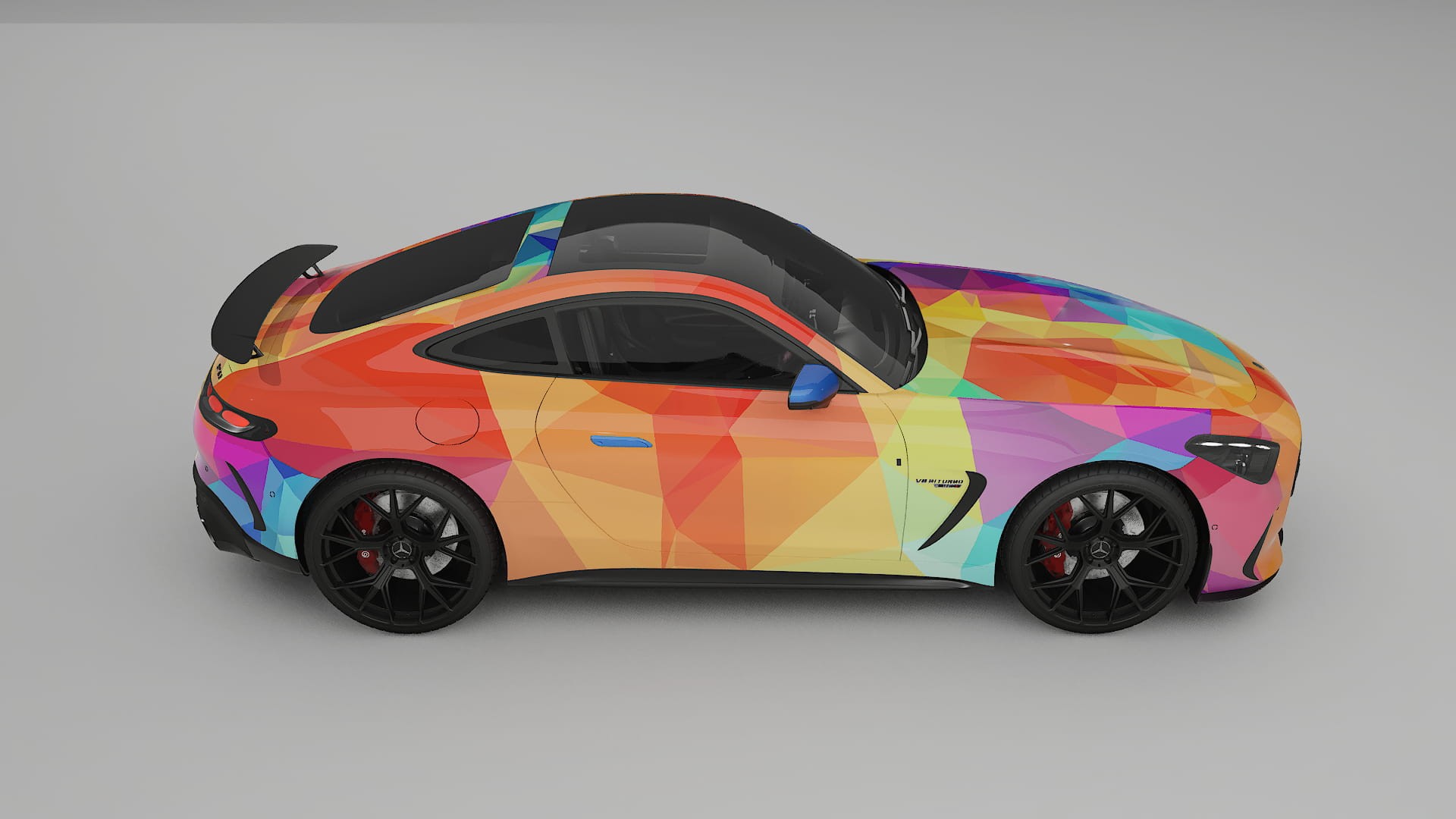 Mercedes AMG GT Coupe C192 VECTOR VIBE – Design-Wrap PPF-Kit aus bedruckbarer Polyurethanfolie