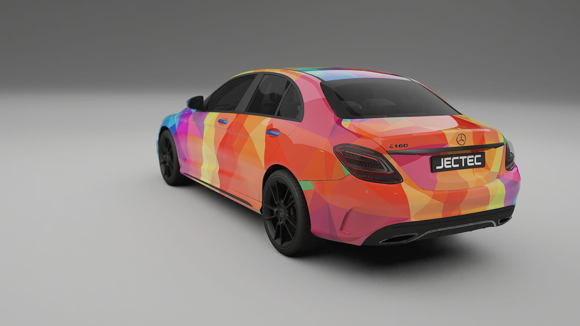 Mercedes C-class W205 AMG sedan VECTOR VIBE – Design-Wrap PPF-Kit aus bedruckbarer Polyurethanfolie