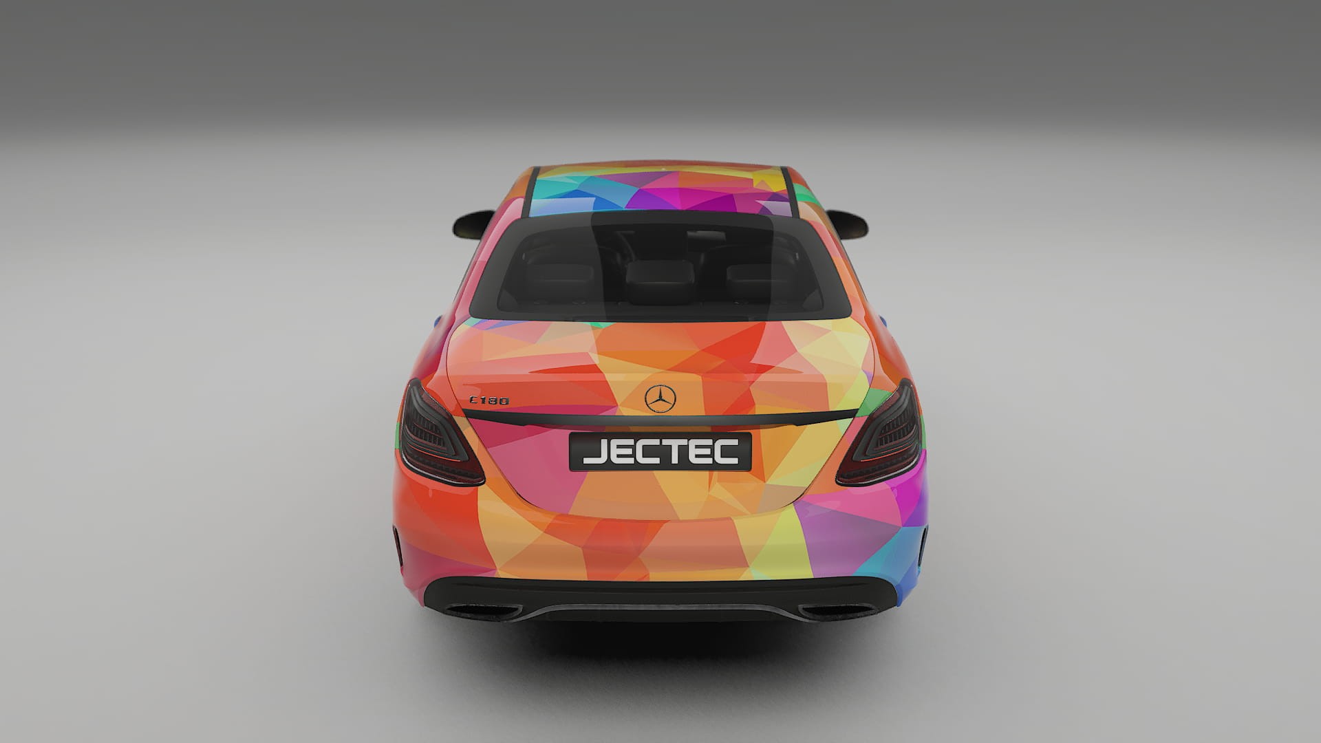 Mercedes C-class W205 AMG sedan VECTOR VIBE – Design-Wrap PPF-Kit aus bedruckbarer Polyurethanfolie