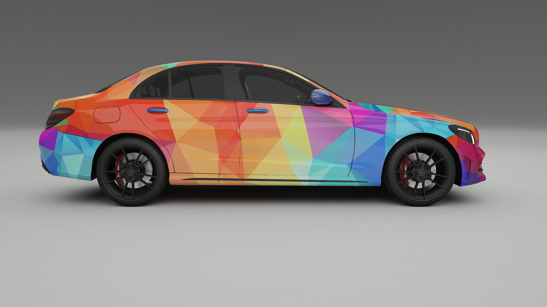 Mercedes C-class W205 AMG sedan VECTOR VIBE – Design-Wrap PPF-Kit aus bedruckbarer Polyurethanfolie