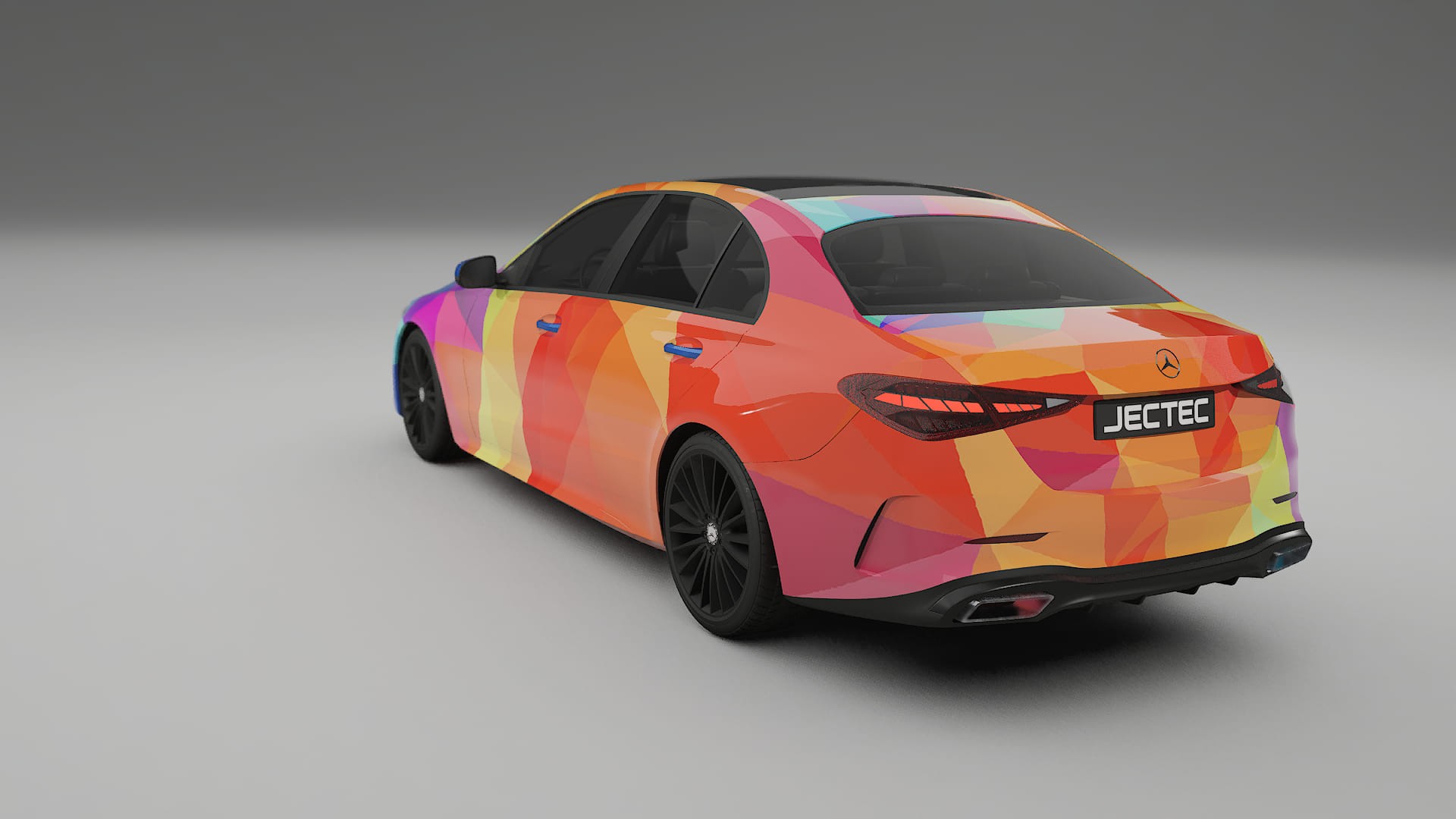 Mercedes C-class W206 VECTOR VIBE – Design-Wrap PPF-Kit aus bedruckbarer Polyurethanfolie