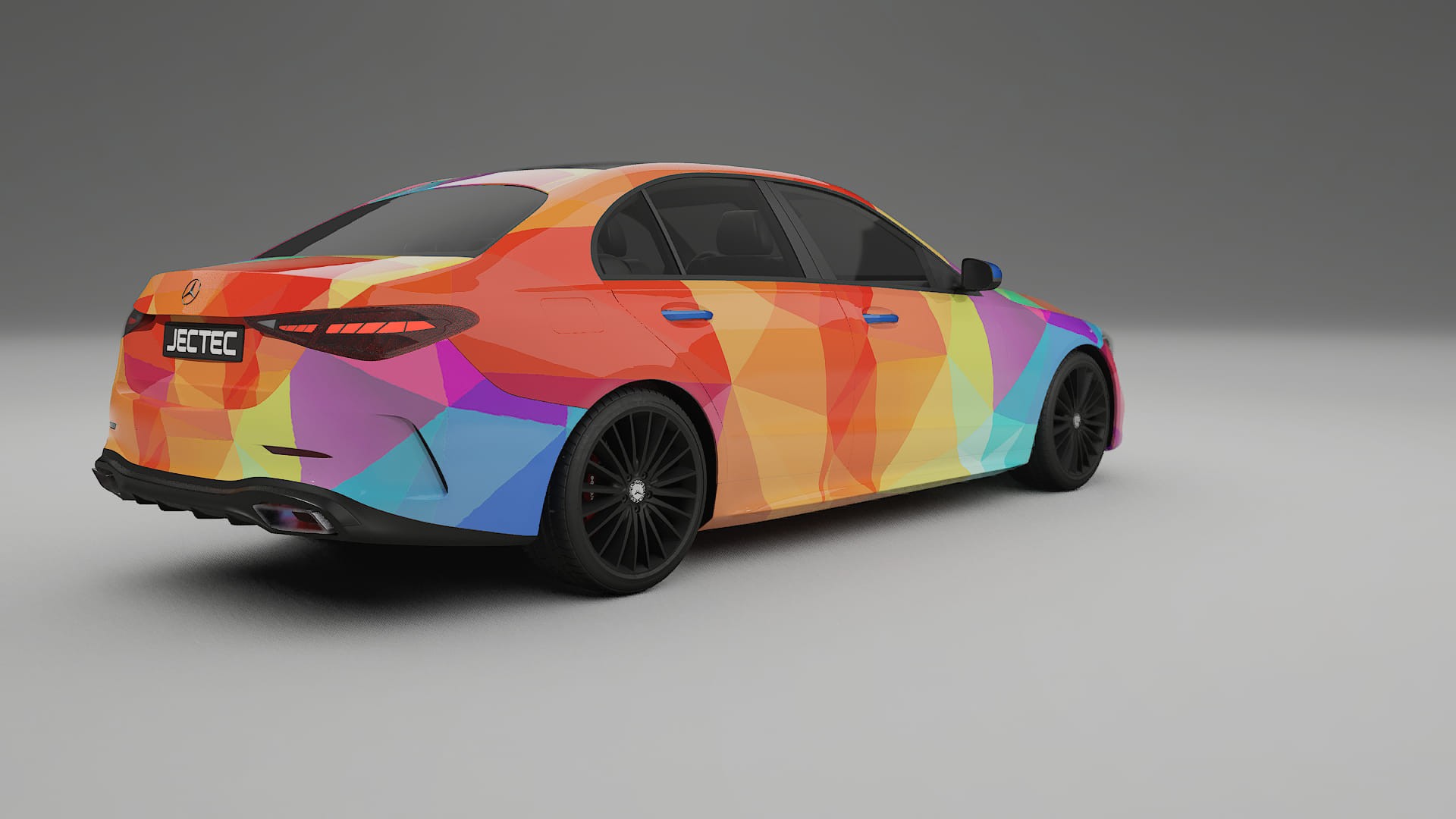 Mercedes C-class W206 VECTOR VIBE – Design-Wrap PPF-Kit aus bedruckbarer Polyurethanfolie