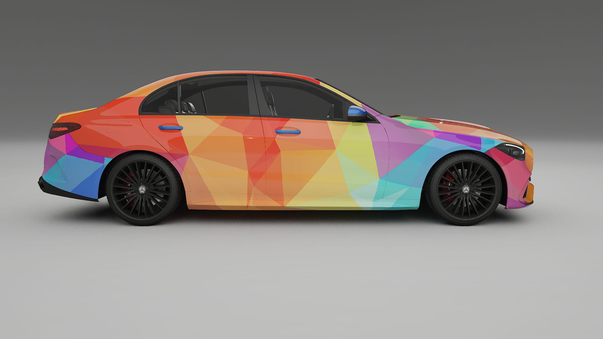 Mercedes C-class W206 VECTOR VIBE – Design-Wrap PPF-Kit aus bedruckbarer Polyurethanfolie