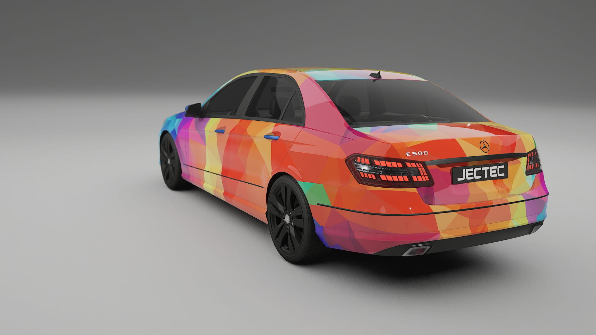 Mercedes E-class Sedan W212 Prefacelift pre-LCI VECTOR VIBE – Design-Wrap PPF-Kit aus bedruckbarer Polyurethanfolie