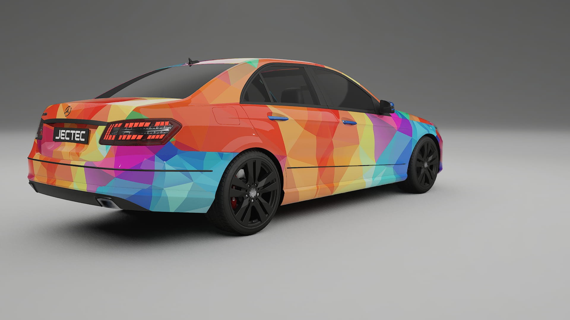 Mercedes E-class Sedan W212 Prefacelift pre-LCI VECTOR VIBE – Design-Wrap PPF-Kit aus bedruckbarer Polyurethanfolie