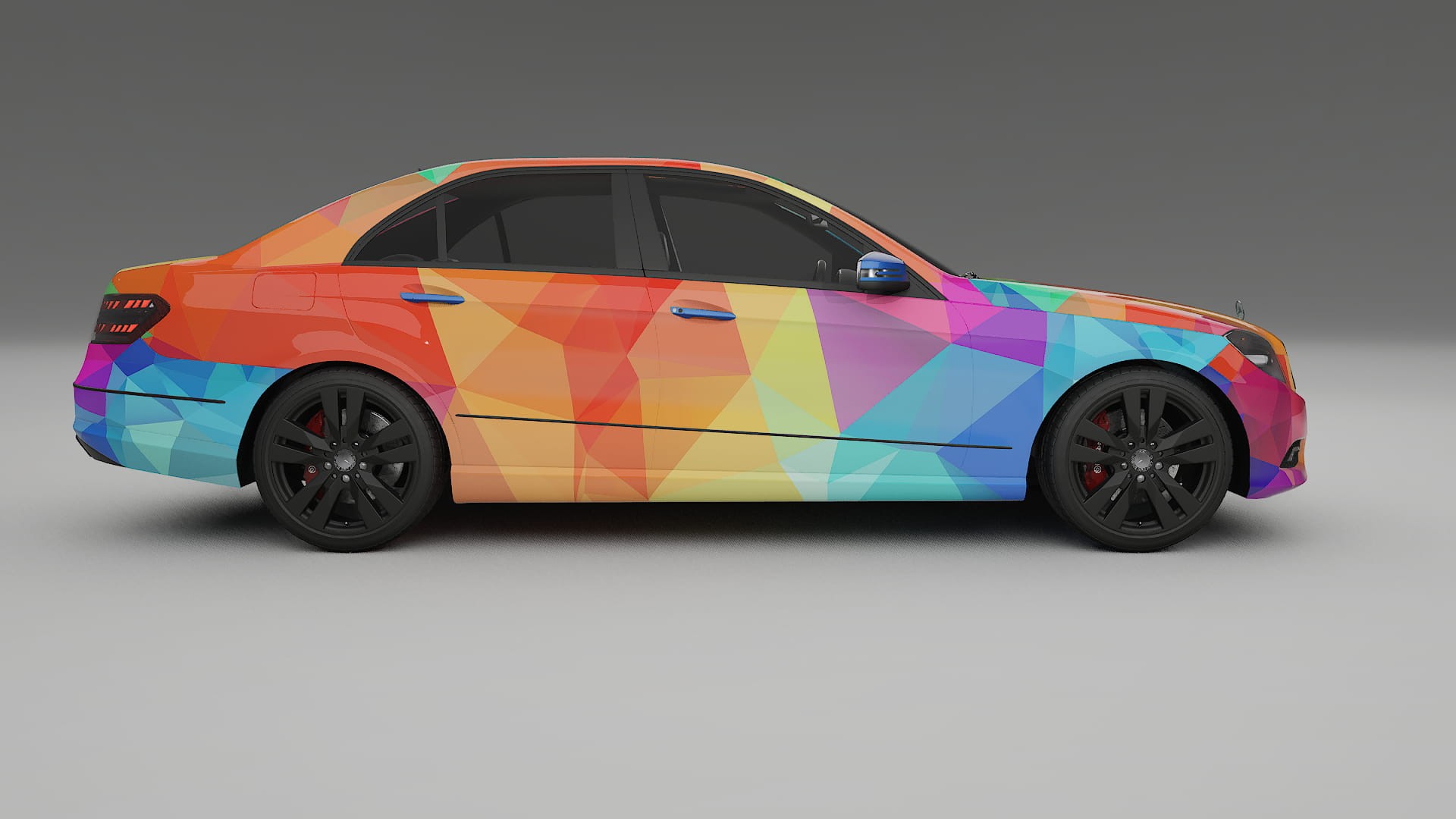 Mercedes E-class Sedan W212 Prefacelift pre-LCI VECTOR VIBE – Design-Wrap PPF-Kit aus bedruckbarer Polyurethanfolie