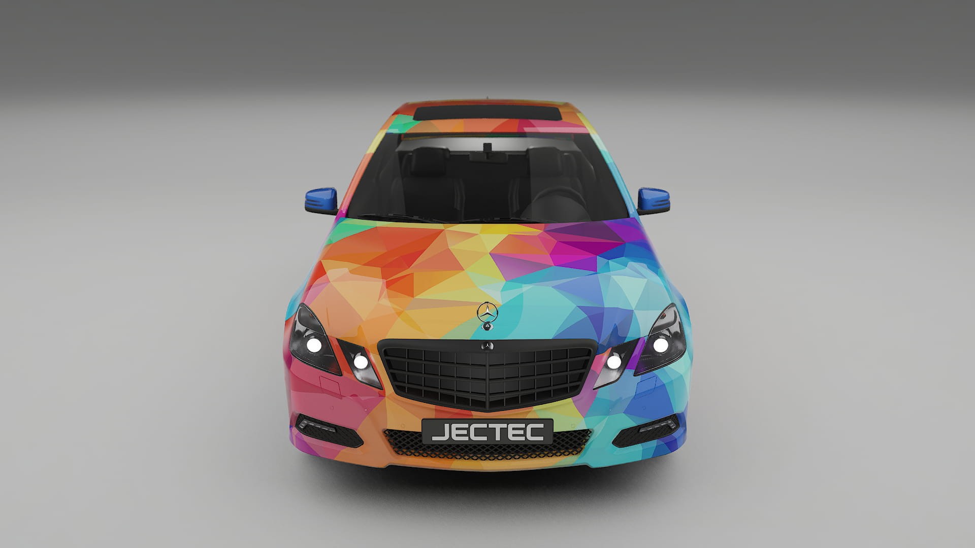 Mercedes E-class Sedan W212 Prefacelift pre-LCI VECTOR VIBE – Design-Wrap PPF-Kit aus bedruckbarer Polyurethanfolie