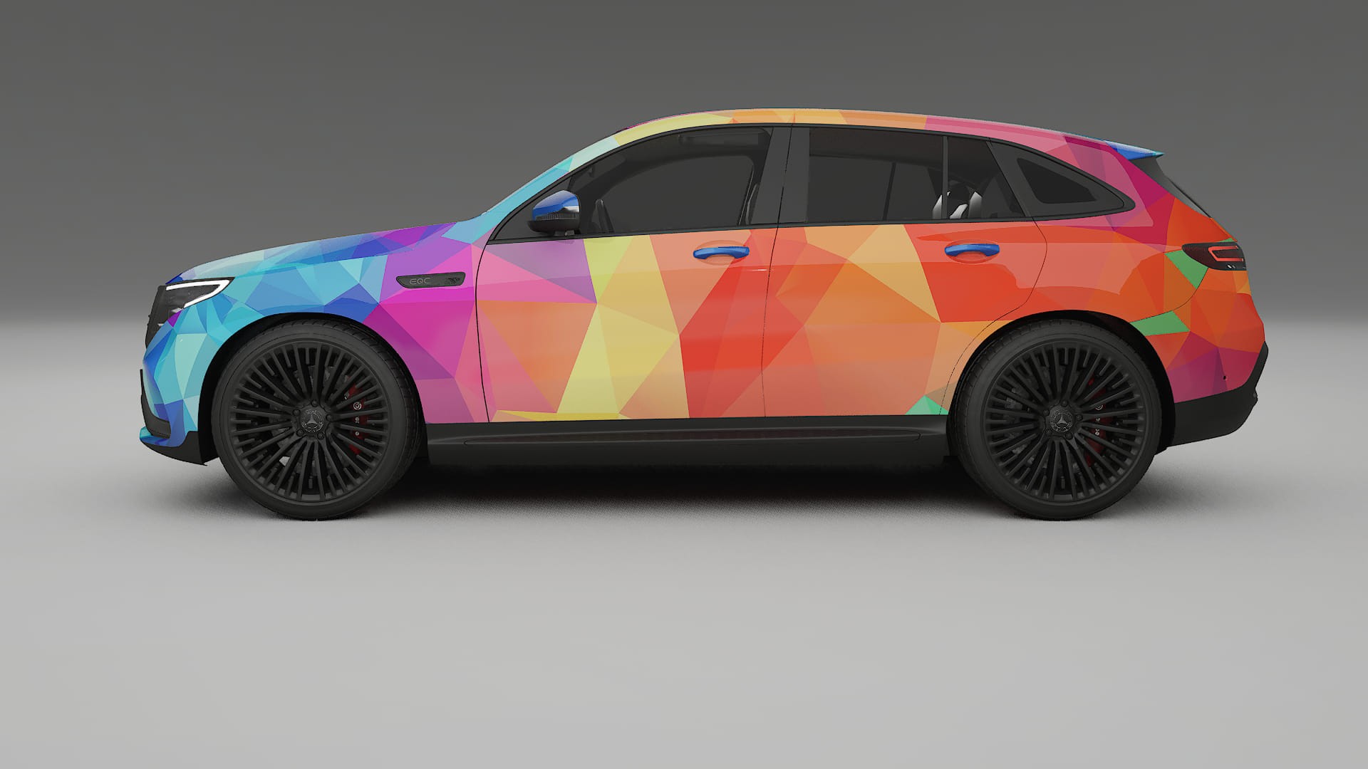 Mercedes EQC AMG VECTOR VIBE – Design-Wrap PPF-Kit aus bedruckbarer Polyurethanfolie