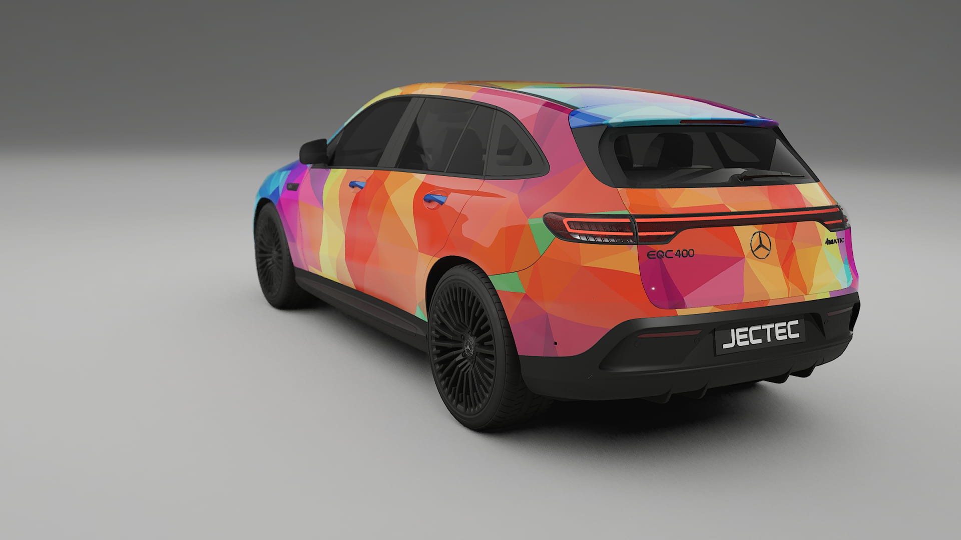 Mercedes EQC AMG VECTOR VIBE – Design-Wrap PPF-Kit aus bedruckbarer Polyurethanfolie