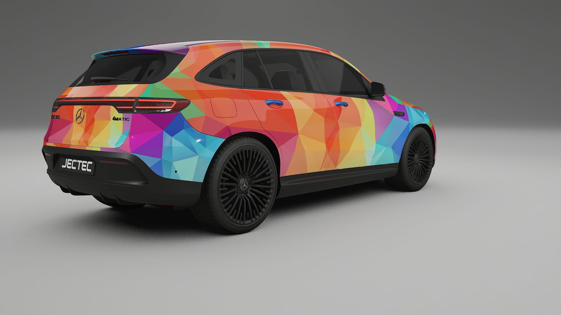 Mercedes EQC AMG VECTOR VIBE – Design-Wrap PPF-Kit aus bedruckbarer Polyurethanfolie