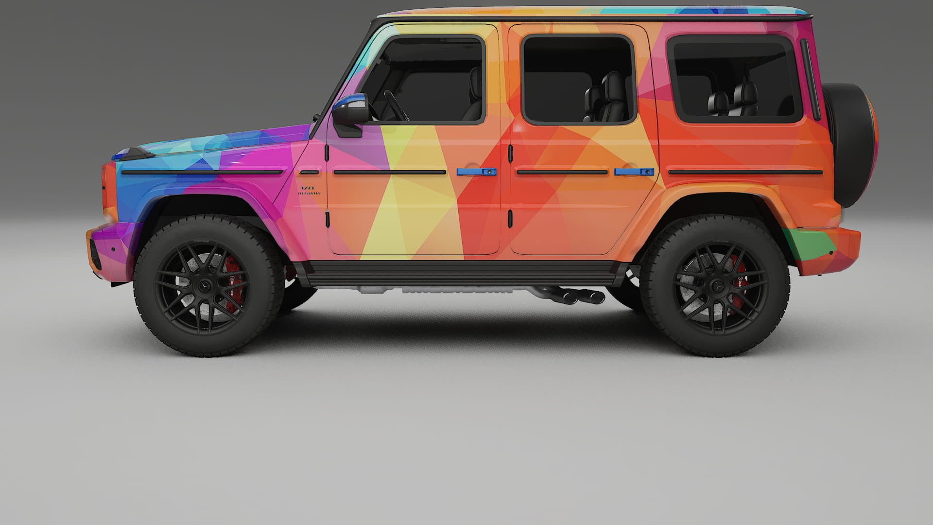 Mercedes G63 AMG W463A VECTOR VIBE – Design-Wrap PPF-Kit aus bedruckbarer Polyurethanfolie