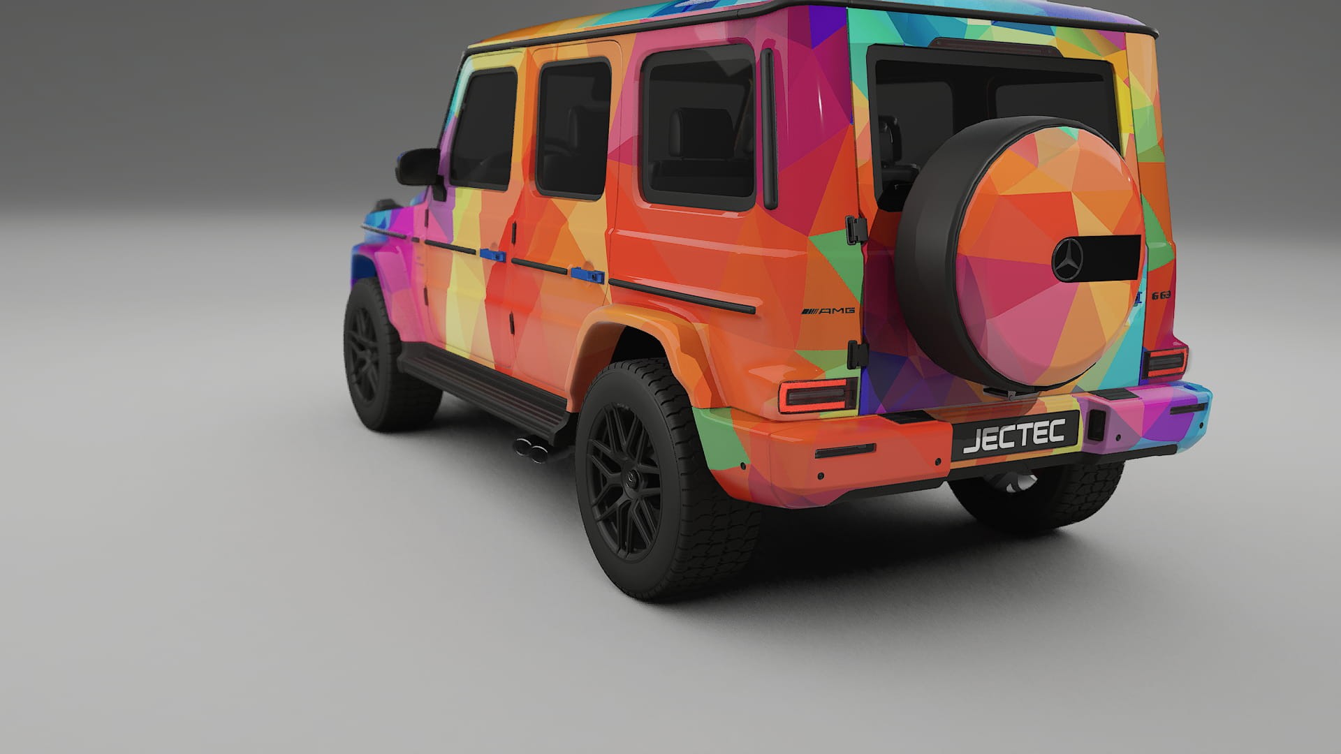 Mercedes G63 AMG W463A VECTOR VIBE – Design-Wrap PPF-Kit aus bedruckbarer Polyurethanfolie