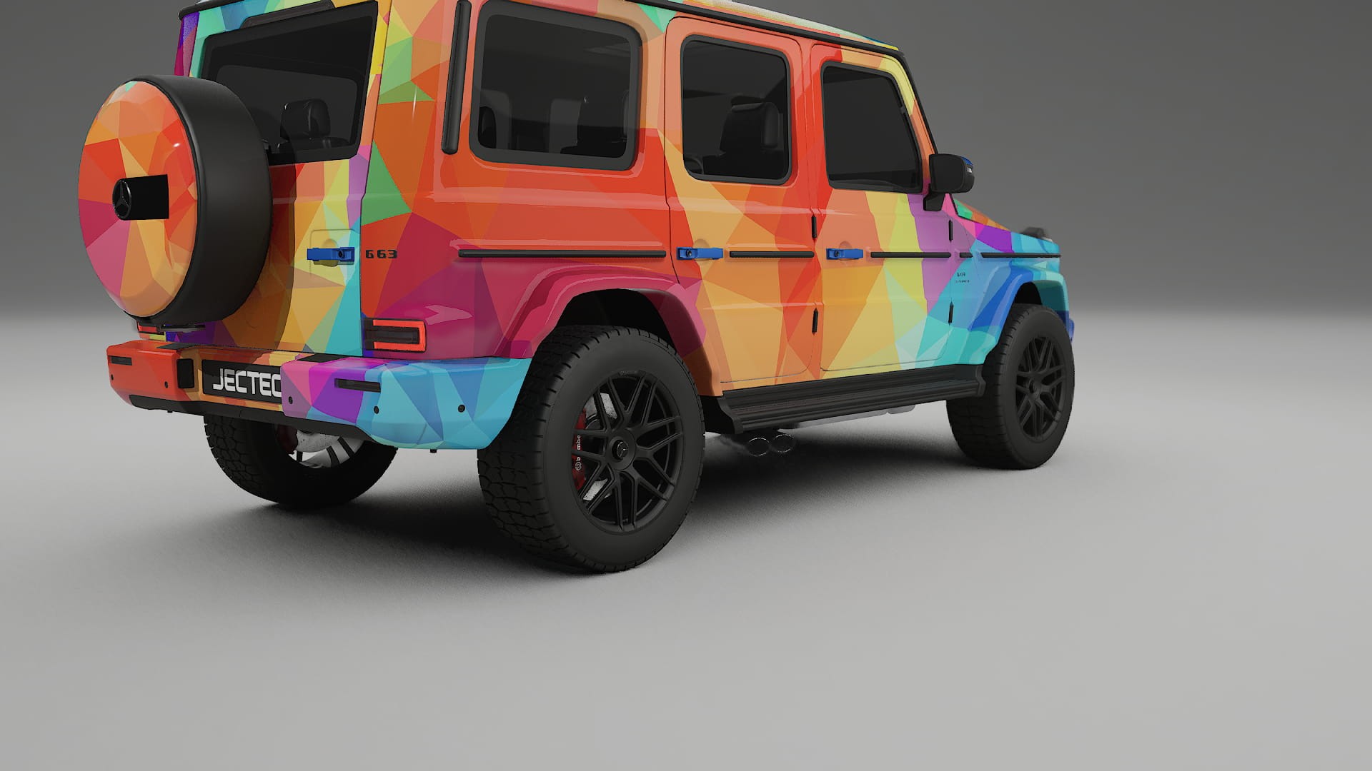 Mercedes G63 AMG W463A VECTOR VIBE – Design-Wrap PPF-Kit aus bedruckbarer Polyurethanfolie
