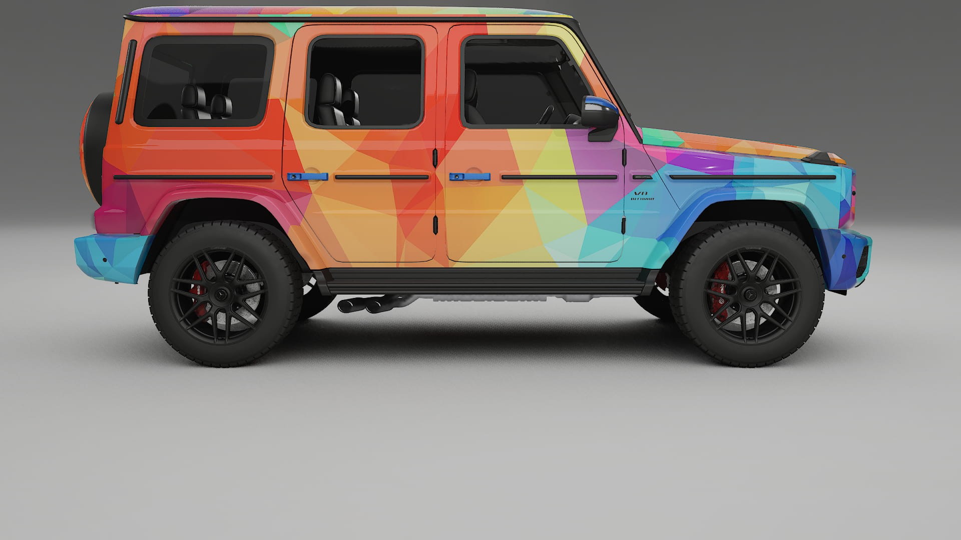 Mercedes G63 AMG W463A VECTOR VIBE – Design-Wrap PPF-Kit aus bedruckbarer Polyurethanfolie
