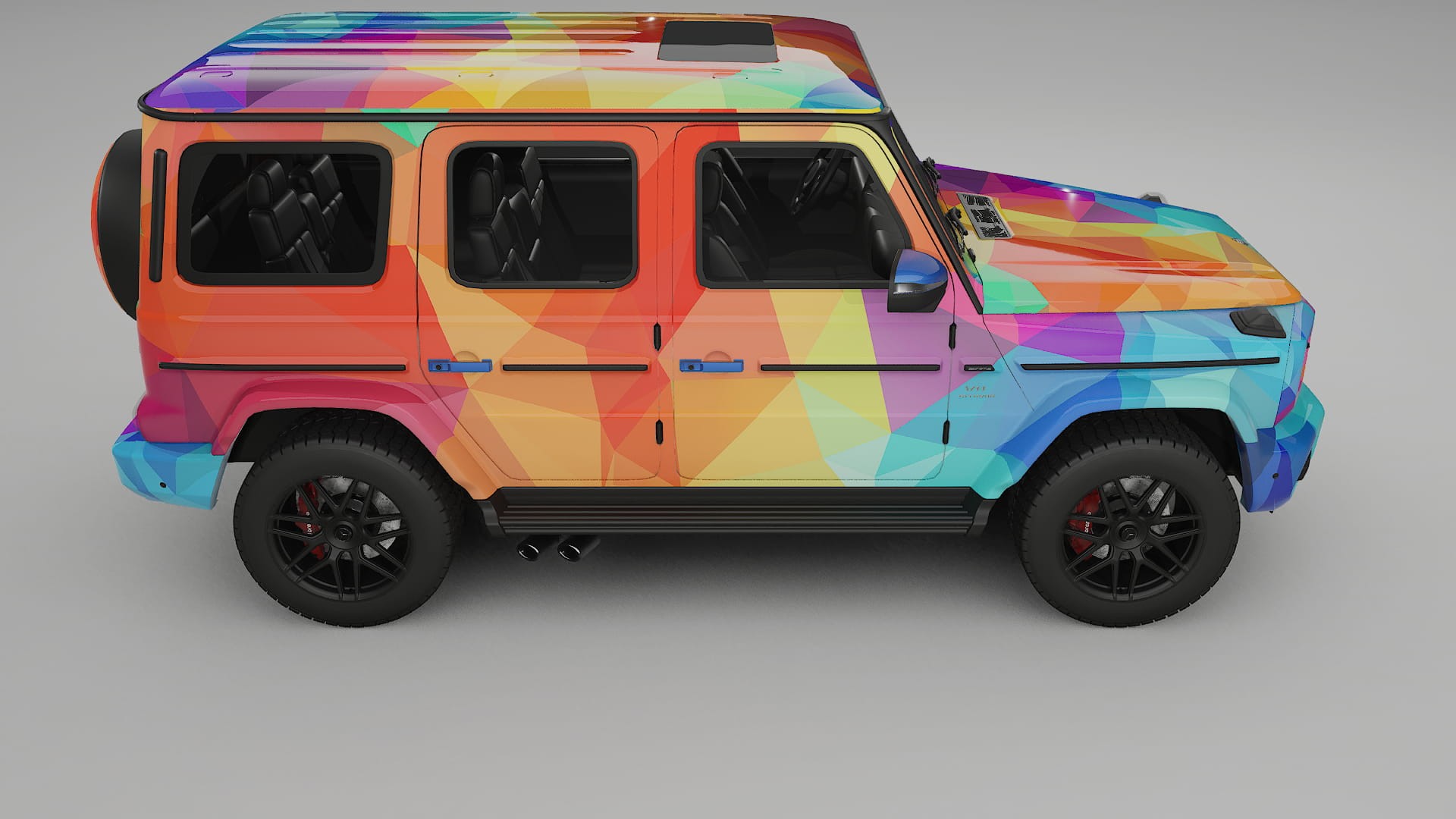 Mercedes G63 AMG W463A VECTOR VIBE – Design-Wrap PPF-Kit aus bedruckbarer Polyurethanfolie