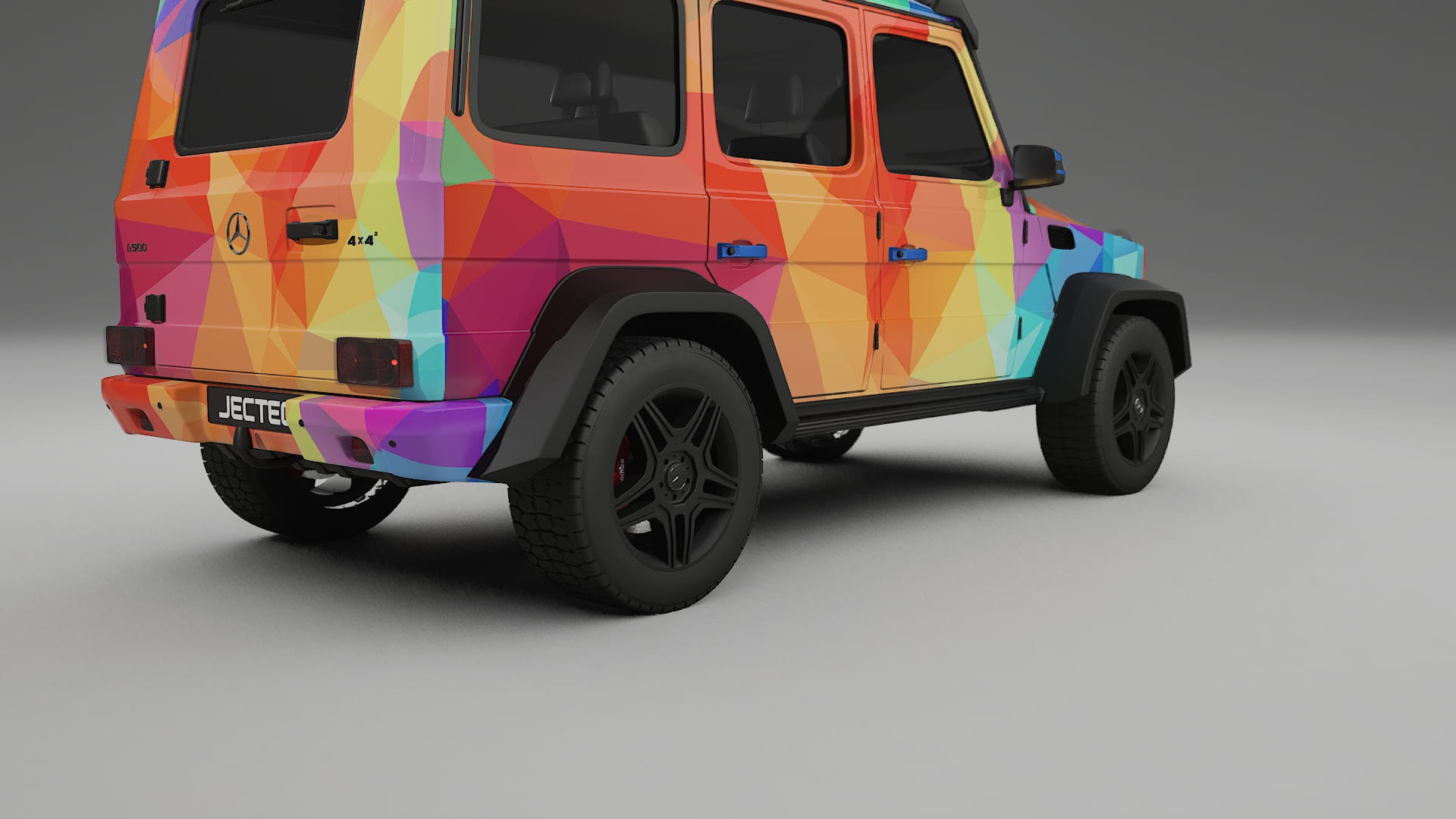 Mercedes G-class 4x4 W463 VECTOR VIBE – Design-Wrap PPF-Kit aus bedruckbarer Polyurethanfolie
