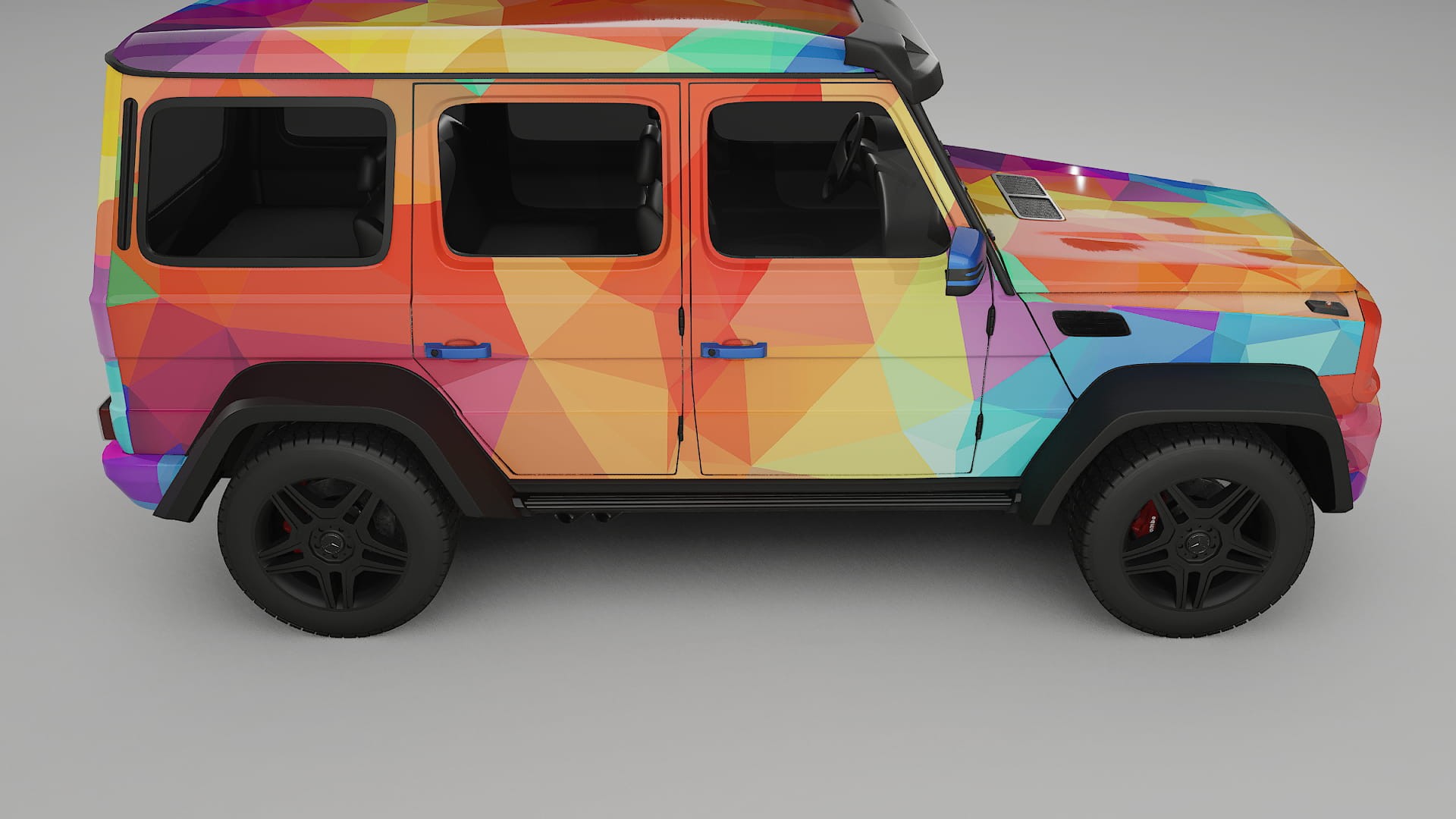Mercedes G-class 4x4 W463 VECTOR VIBE – Design-Wrap PPF-Kit aus bedruckbarer Polyurethanfolie