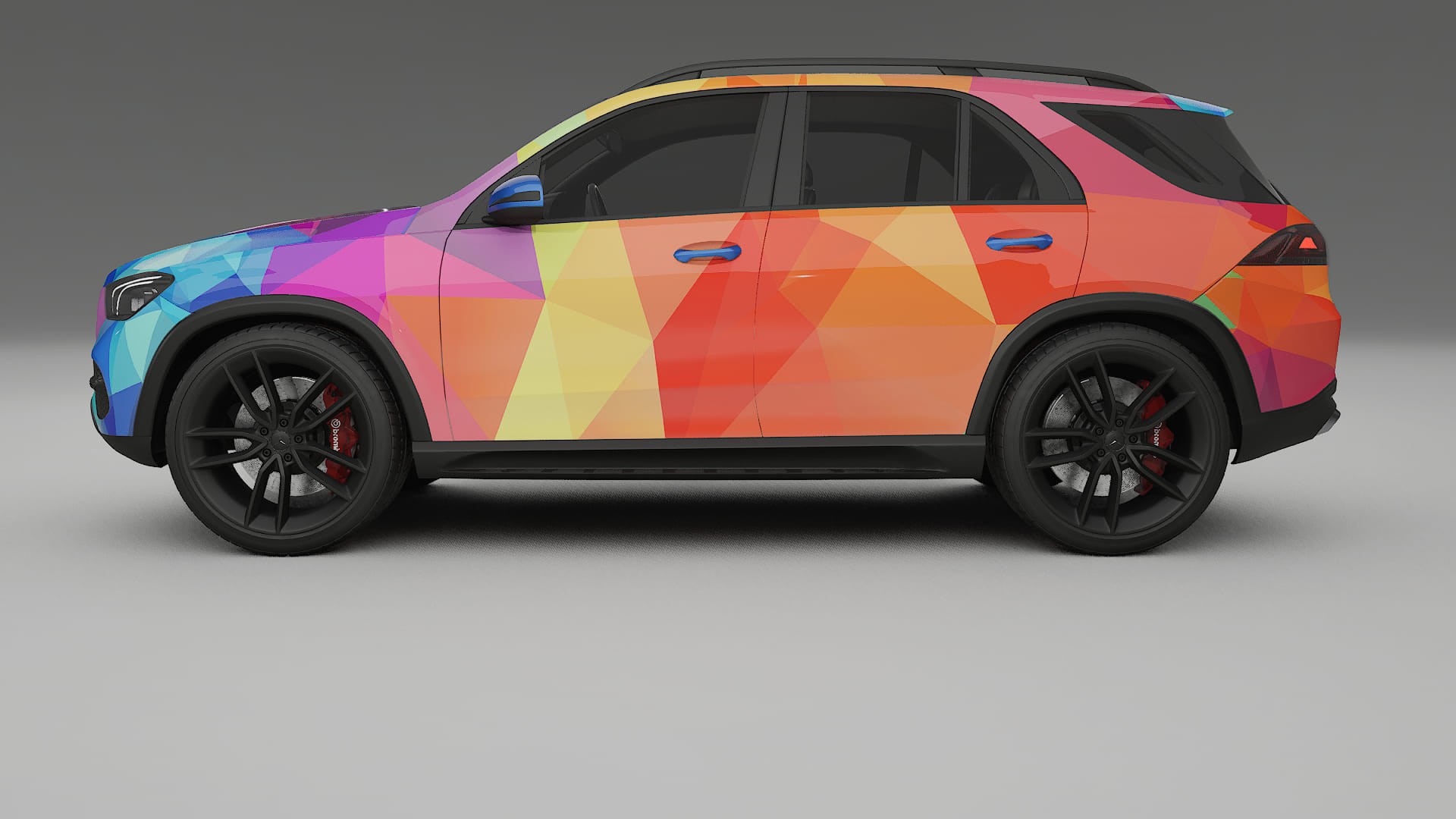 Mercedes GLE W167 VECTOR VIBE – Design-Wrap PPF-Kit aus bedruckbarer Polyurethanfolie