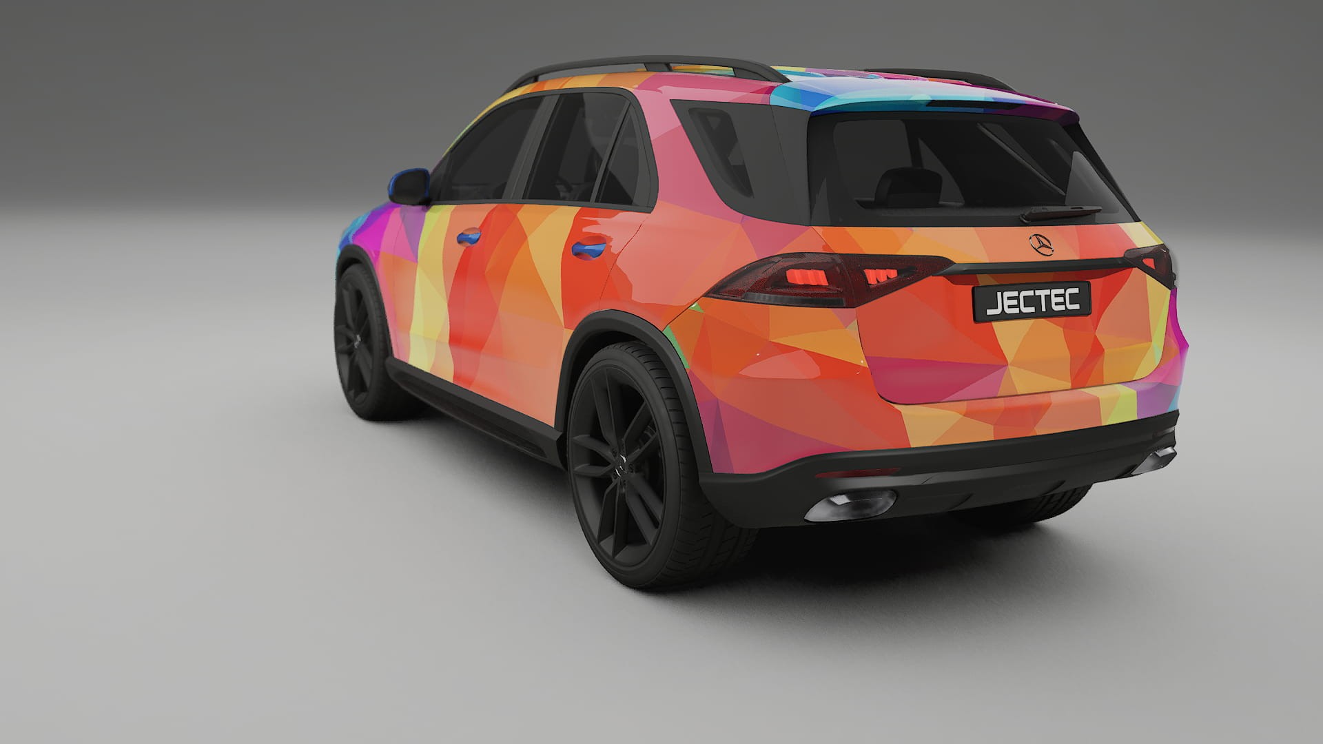 Mercedes GLE W167 VECTOR VIBE – Design-Wrap PPF-Kit aus bedruckbarer Polyurethanfolie