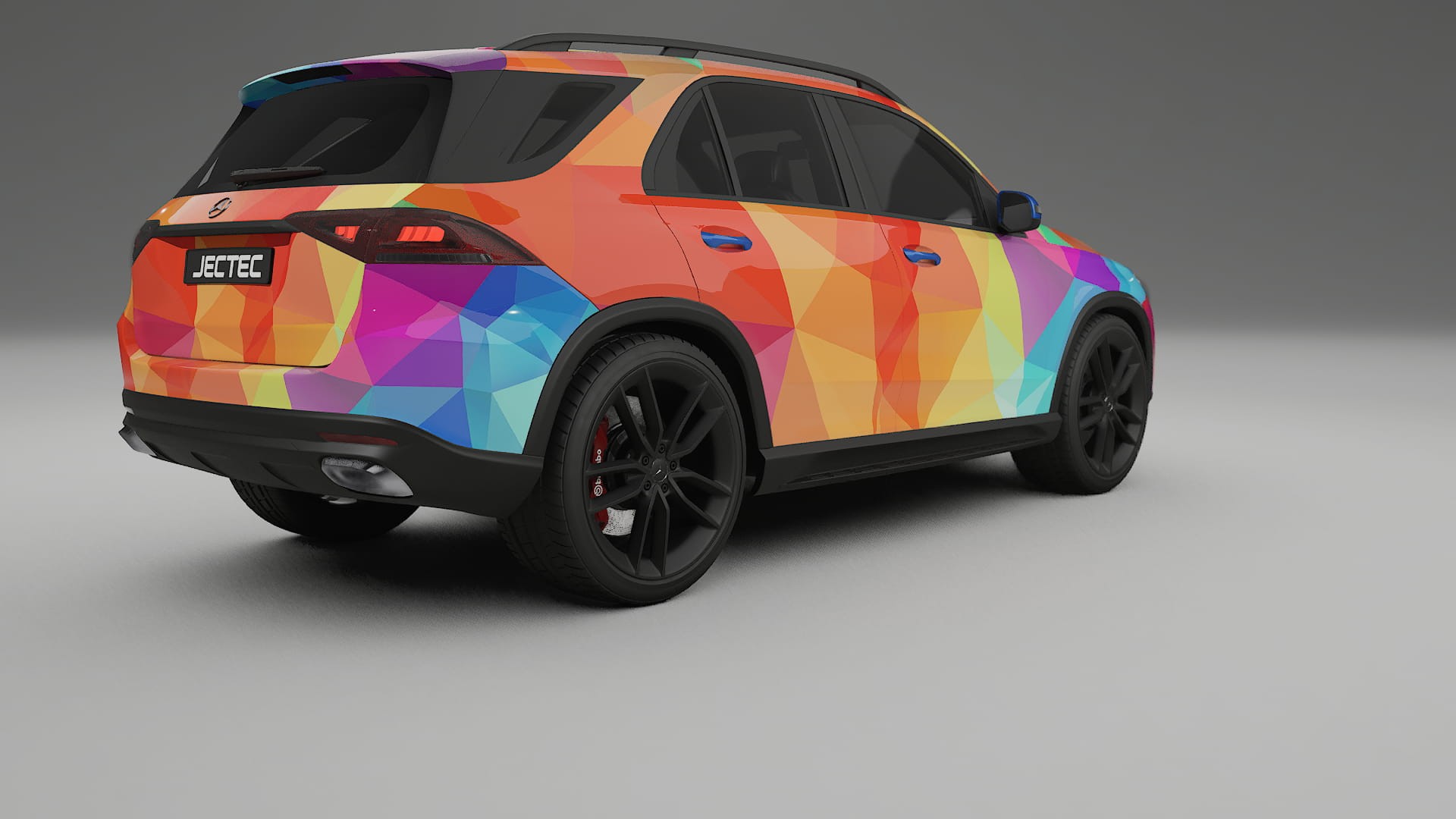 Mercedes GLE W167 VECTOR VIBE – Design-Wrap PPF-Kit aus bedruckbarer Polyurethanfolie