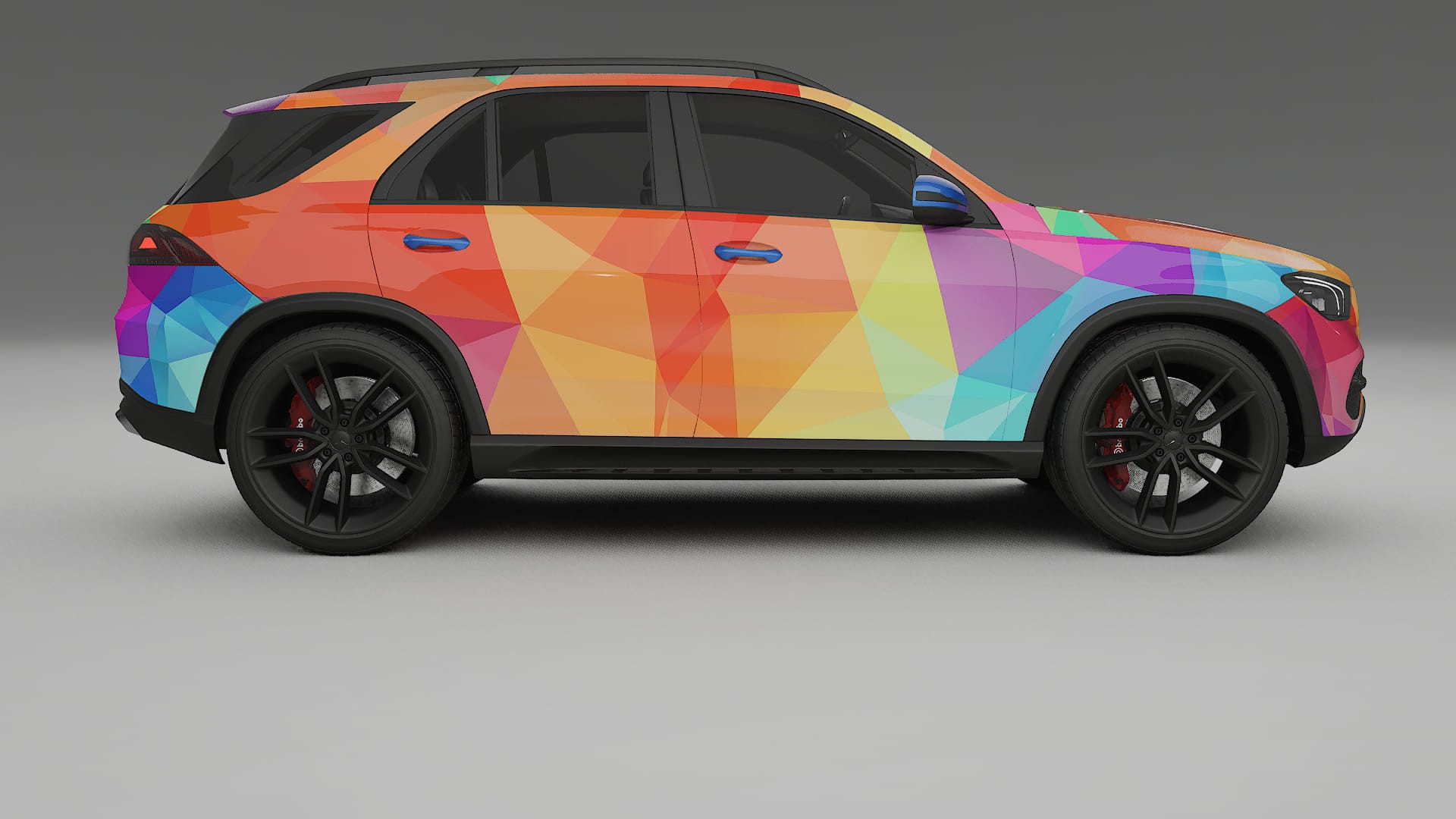 Mercedes GLE W167 VECTOR VIBE – Design-Wrap PPF-Kit aus bedruckbarer Polyurethanfolie