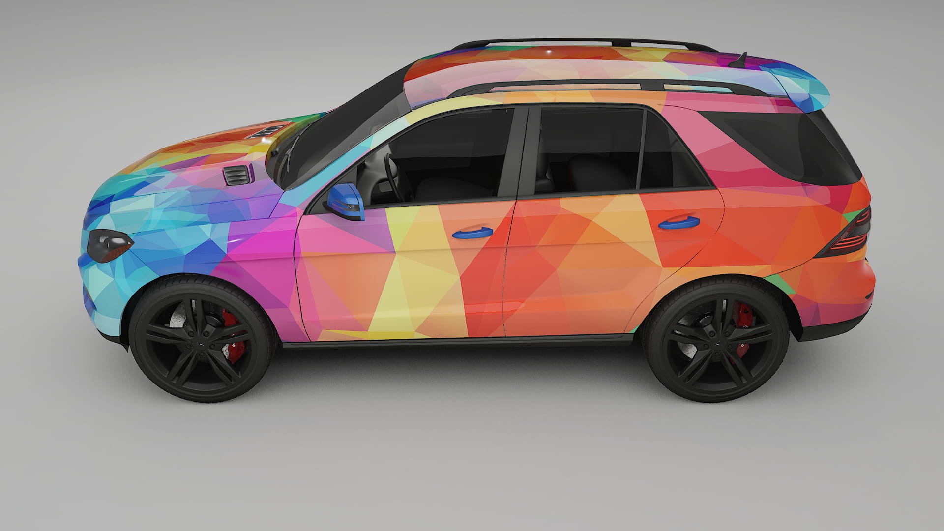 Mercedes M-class W166 VECTOR VIBE – Design-Wrap PPF-Kit aus bedruckbarer Polyurethanfolie