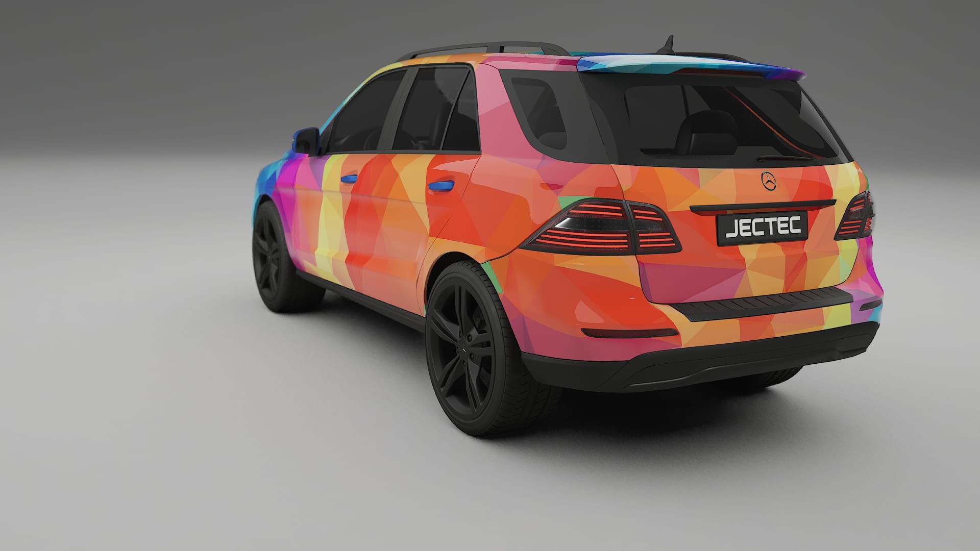 Mercedes M-class W166 VECTOR VIBE – Design-Wrap PPF-Kit aus bedruckbarer Polyurethanfolie