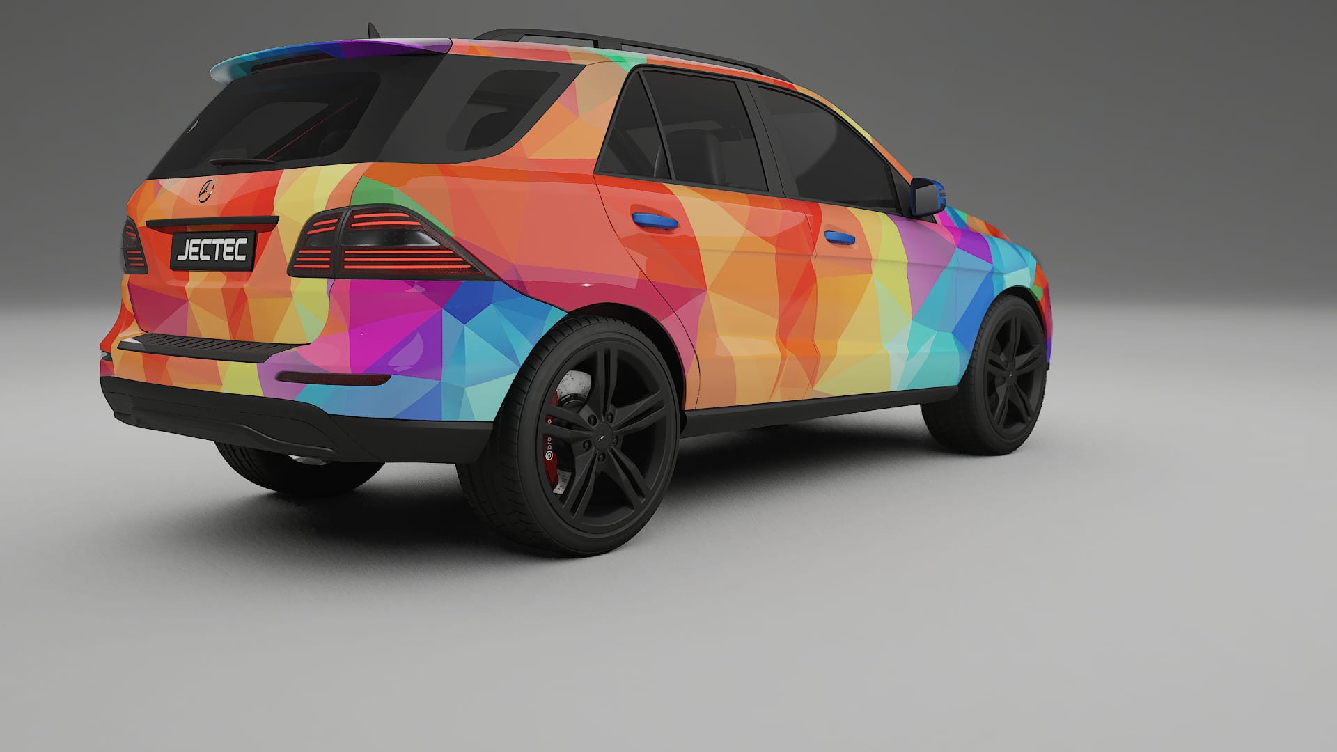 Mercedes M-class W166 VECTOR VIBE – Design-Wrap PPF-Kit aus bedruckbarer Polyurethanfolie