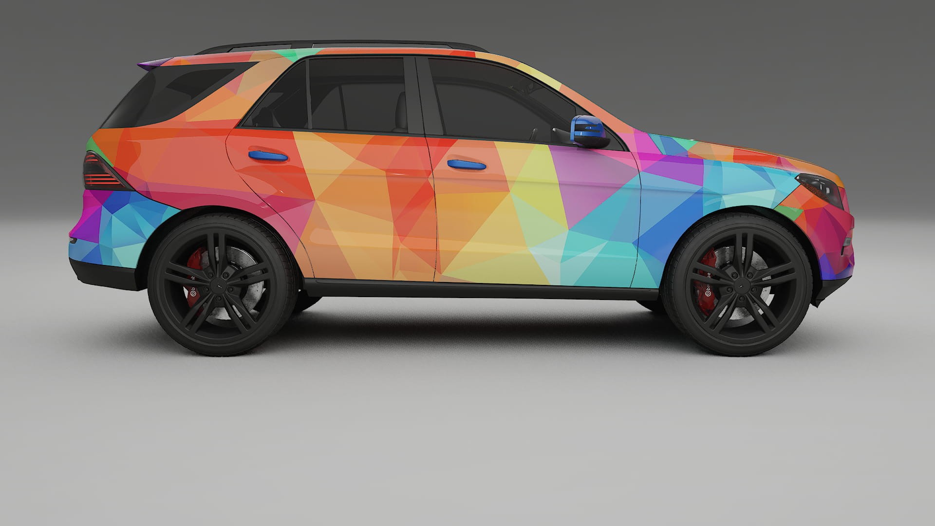 Mercedes M-class W166 VECTOR VIBE – Design-Wrap PPF-Kit aus bedruckbarer Polyurethanfolie