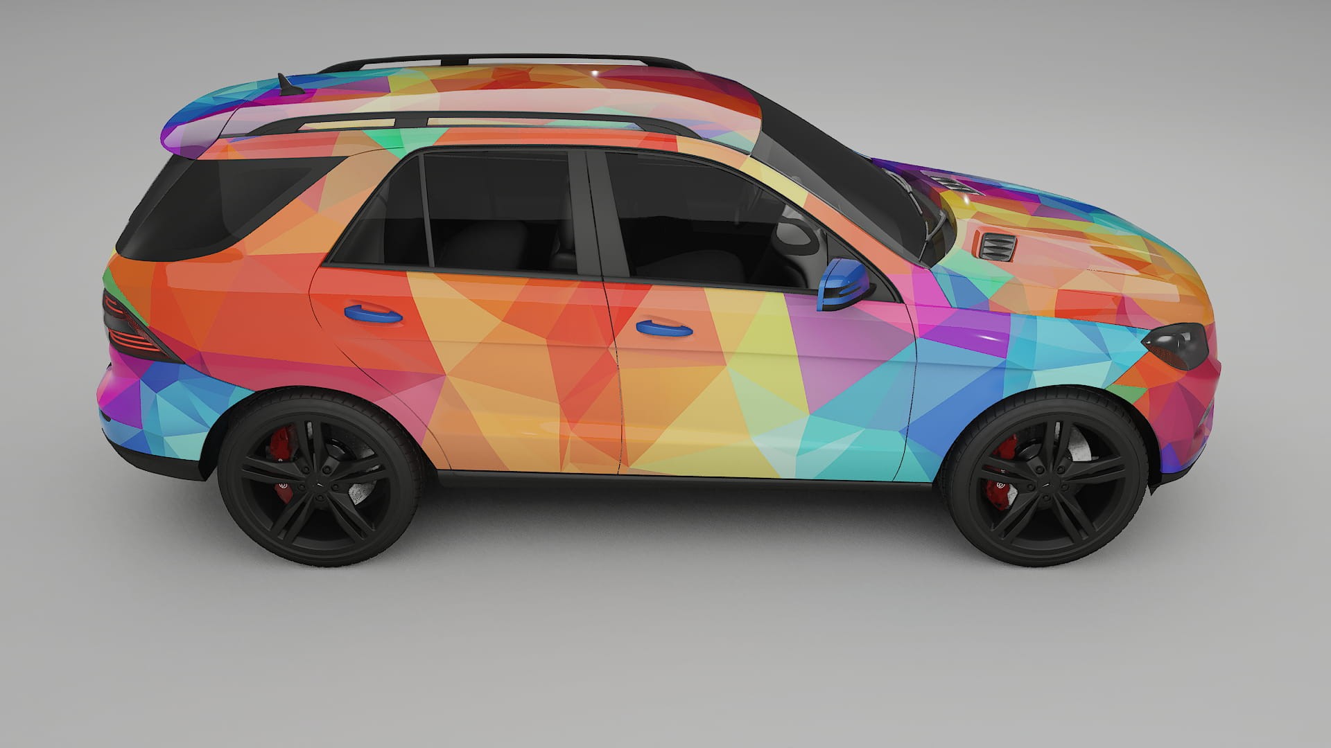 Mercedes M-class W166 VECTOR VIBE – Design-Wrap PPF-Kit aus bedruckbarer Polyurethanfolie