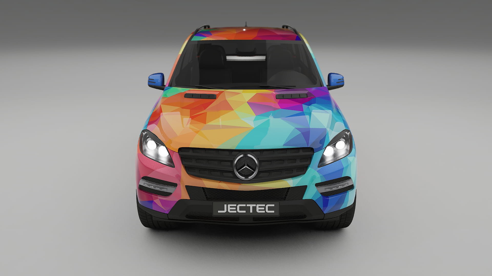 Mercedes M-class W166 VECTOR VIBE – Design-Wrap PPF-Kit aus bedruckbarer Polyurethanfolie