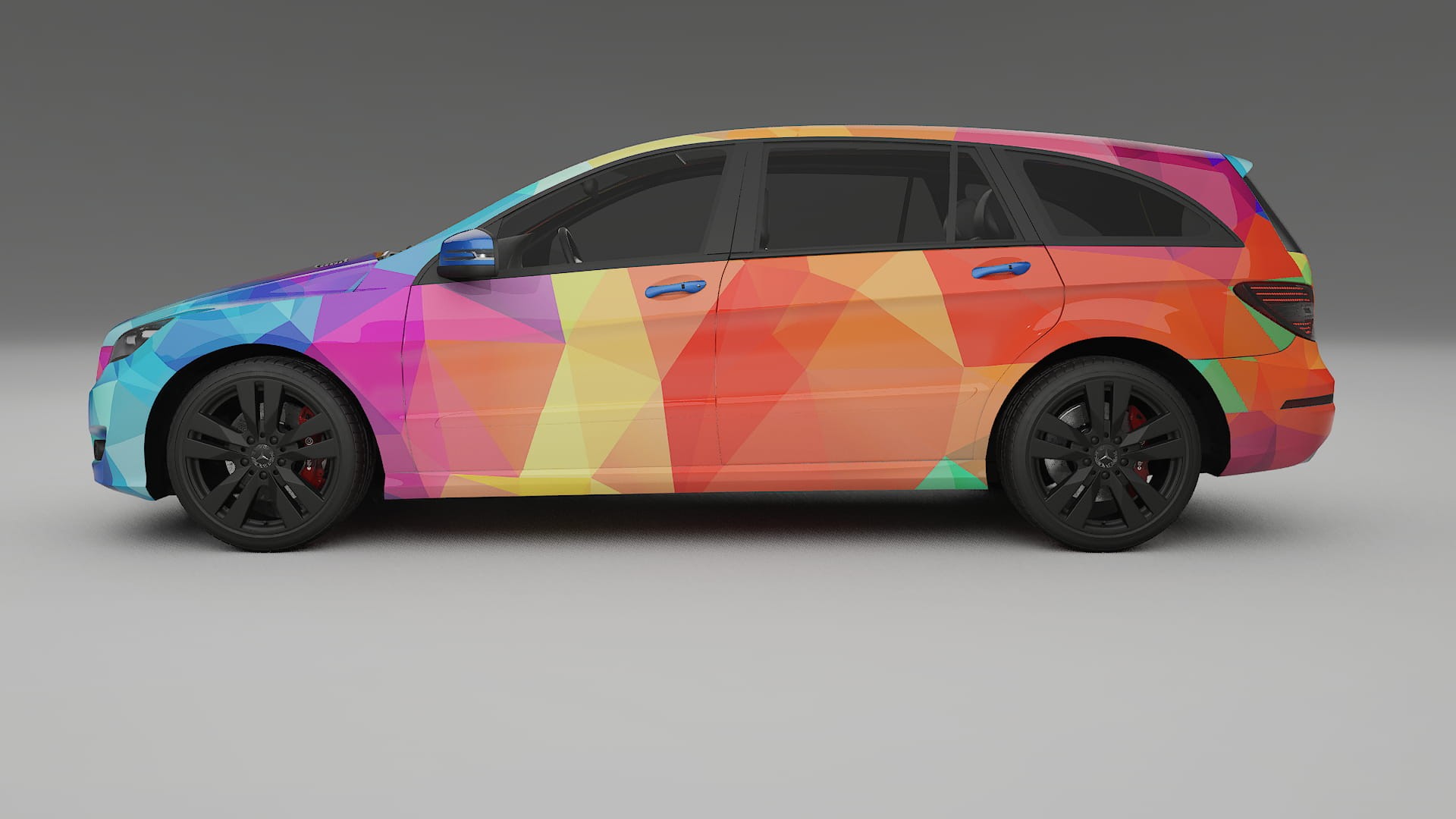 Mercedes R-class W251 facelift LCI VECTOR VIBE – Design-Wrap PPF-Kit aus bedruckbarer Polyurethanfolie