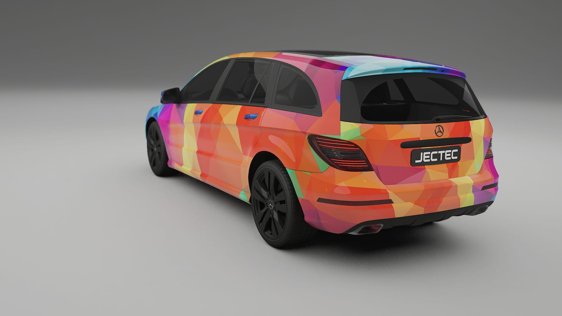 Mercedes R-class W251 facelift LCI VECTOR VIBE – Design-Wrap PPF-Kit aus bedruckbarer Polyurethanfolie