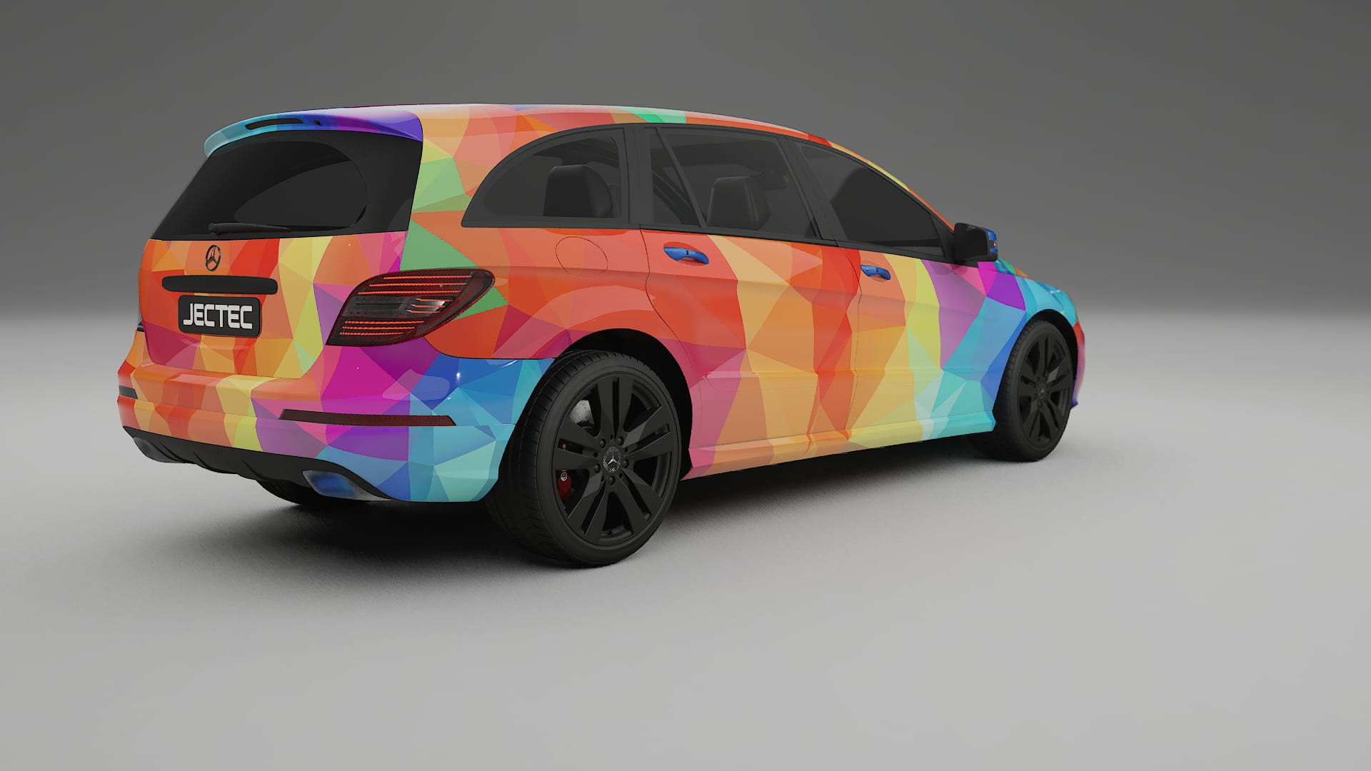 Mercedes R-class W251 facelift LCI VECTOR VIBE – Design-Wrap PPF-Kit aus bedruckbarer Polyurethanfolie