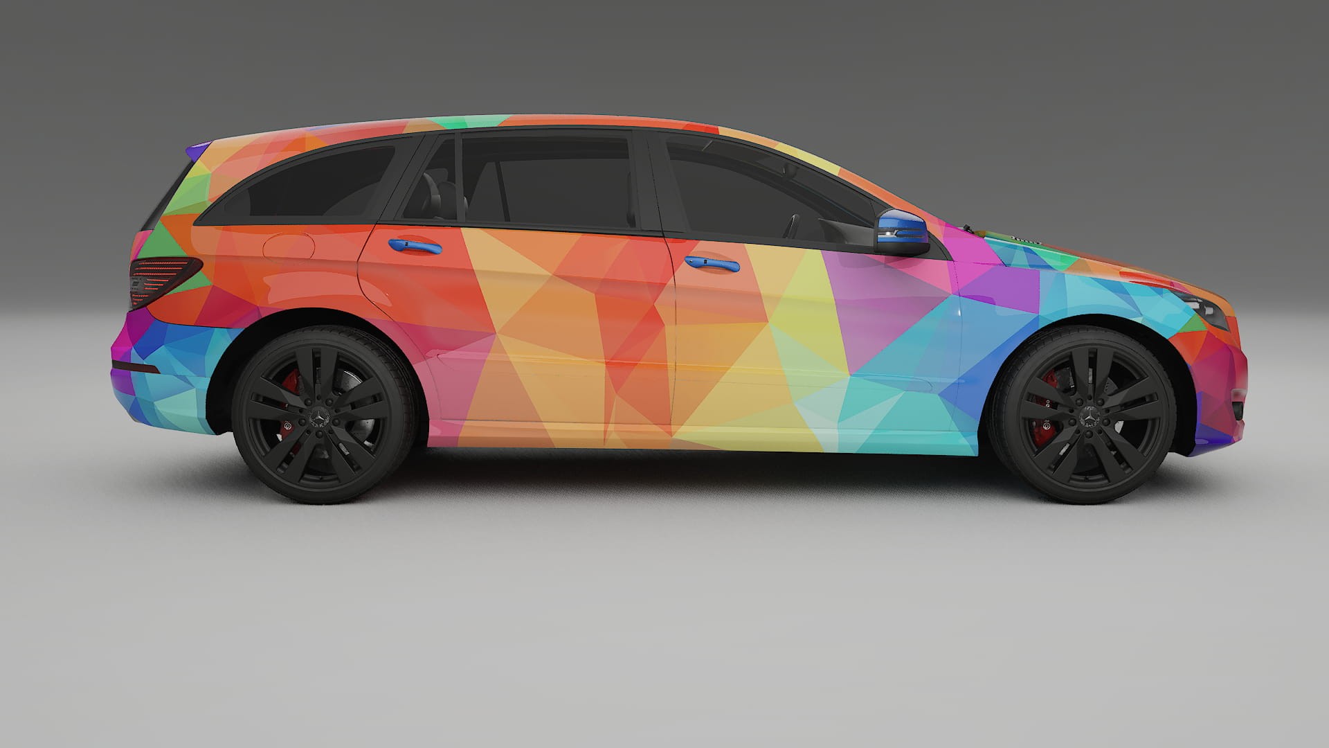 Mercedes R-class W251 facelift LCI VECTOR VIBE – Design-Wrap PPF-Kit aus bedruckbarer Polyurethanfolie