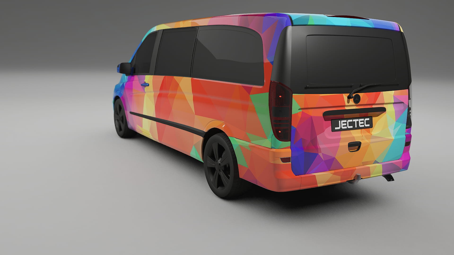 Mercedes Viano Extralong W439 Facelift LCI VECTOR VIBE – Design-Wrap PPF-Kit aus bedruckbarer Polyurethanfolie