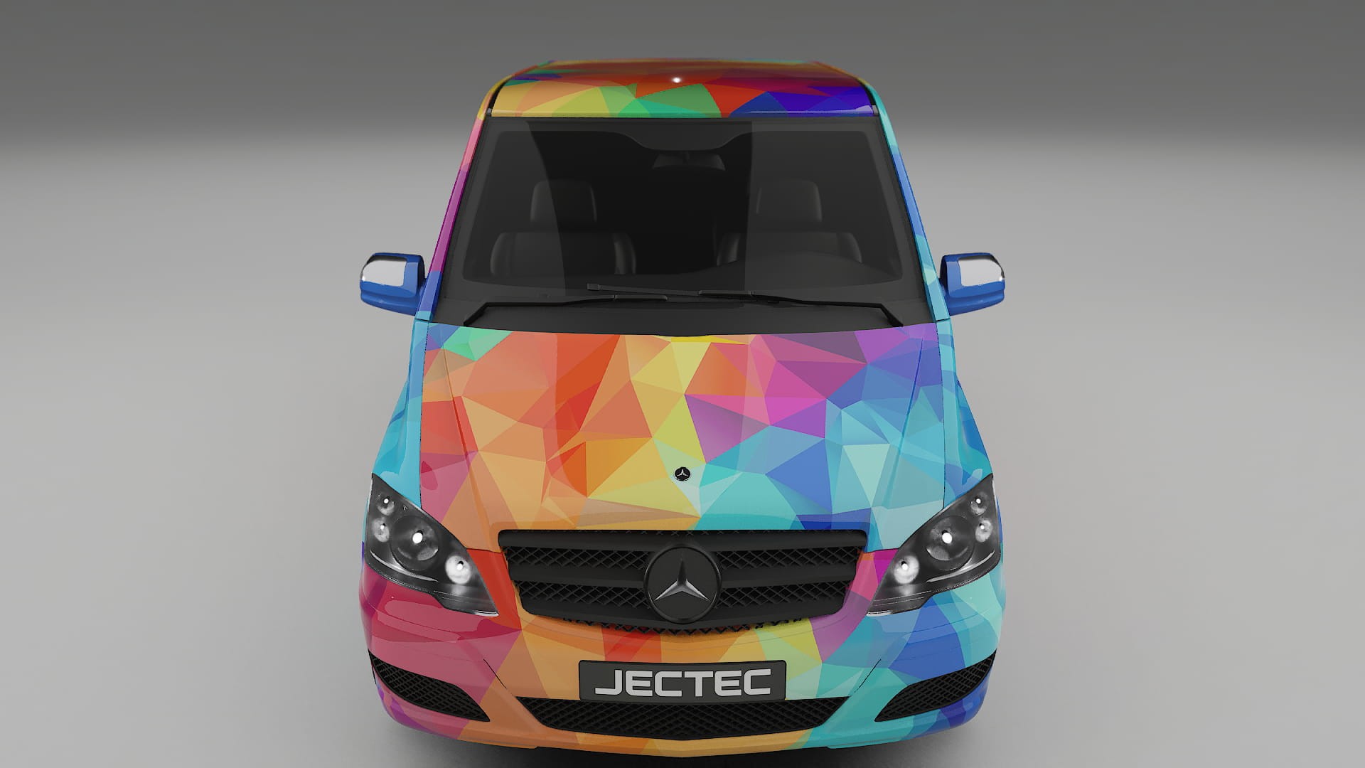 Mercedes Viano Extralong W439 Facelift LCI VECTOR VIBE – Design-Wrap PPF-Kit aus bedruckbarer Polyurethanfolie