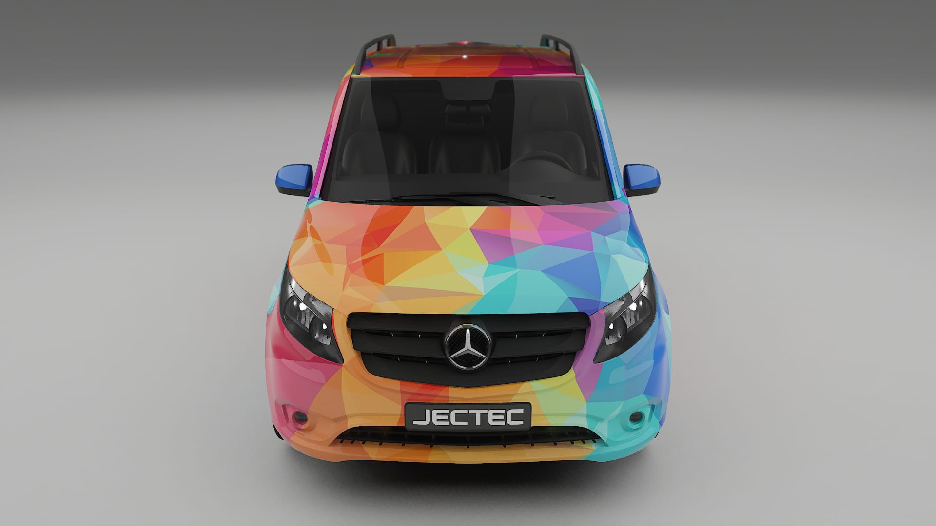 Mercedes Vito Short W447 prefacelift pre-LCI VECTOR VIBE – Design-Wrap PPF-Kit aus bedruckbarer Polyurethanfolie