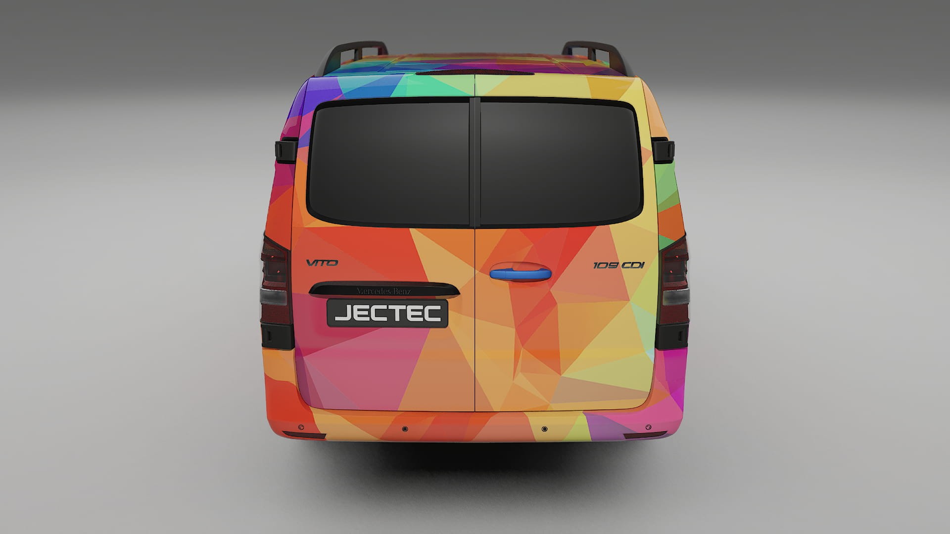 Mercedes Vito Short W447 prefacelift pre-LCI VECTOR VIBE – Design-Wrap PPF-Kit aus bedruckbarer Polyurethanfolie