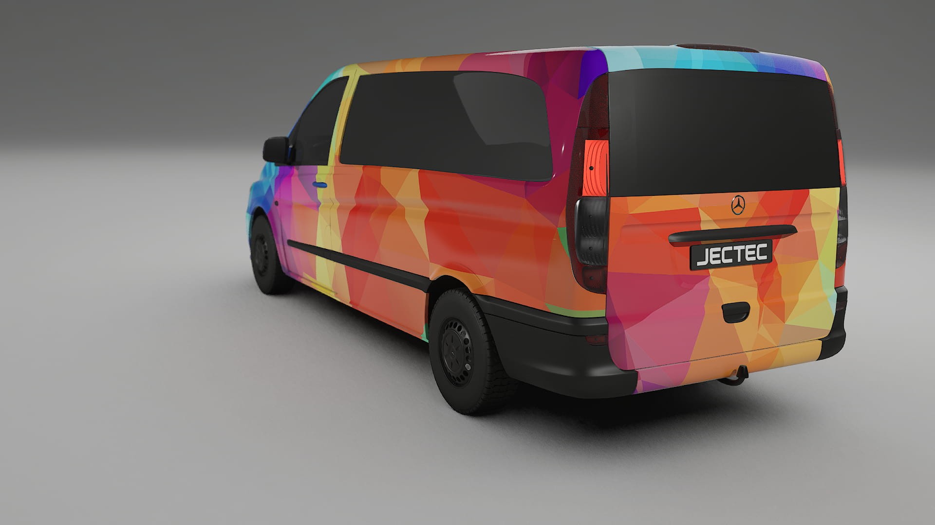 Mercedes Vito Short W639 facelift LCI VECTOR VIBE – Design-Wrap PPF-Kit aus bedruckbarer Polyurethanfolie