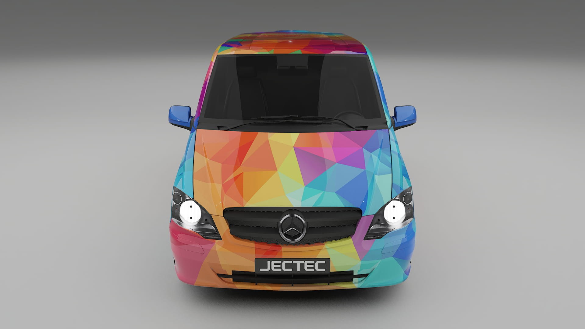 Mercedes Vito Short W639 facelift LCI VECTOR VIBE – Design-Wrap PPF-Kit aus bedruckbarer Polyurethanfolie