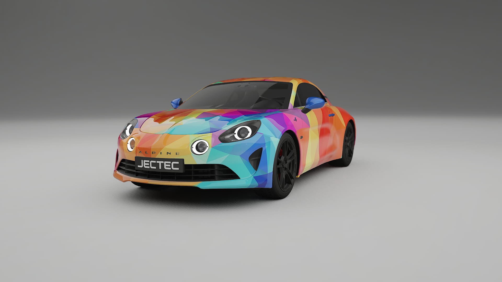 Renault Alpine A110 VECTOR VIBE – Design-Wrap PPF-Kit aus bedruckbarer Polyurethanfolie